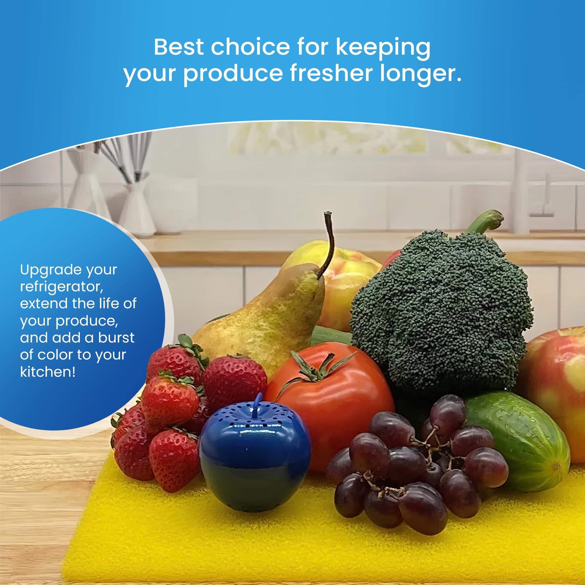 Bluapple FreshMats, Refrigerator Bin Liner, Fridge Drawer Mats, Crisper Life Extender Liner Keeps Produce Fresh Longer, Anti-Bruising, for Air Circulation, Washable & Reusable (4-Mats, 12x15, Black)