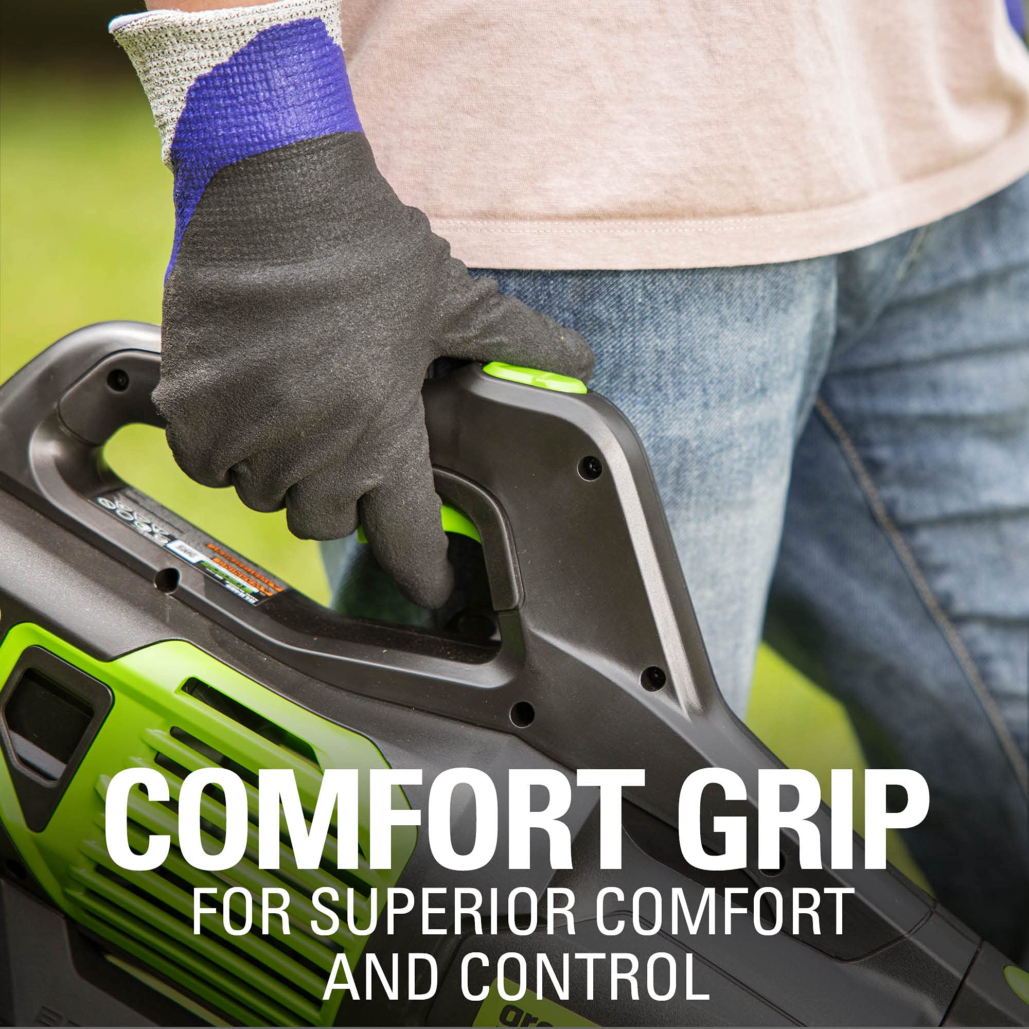 Greenworks 80V (150 MPH / 500 CFM / 75+ Compatible Tools) Cordless Axial Leaf Blower, 2.0Ah Battery and Charger Included