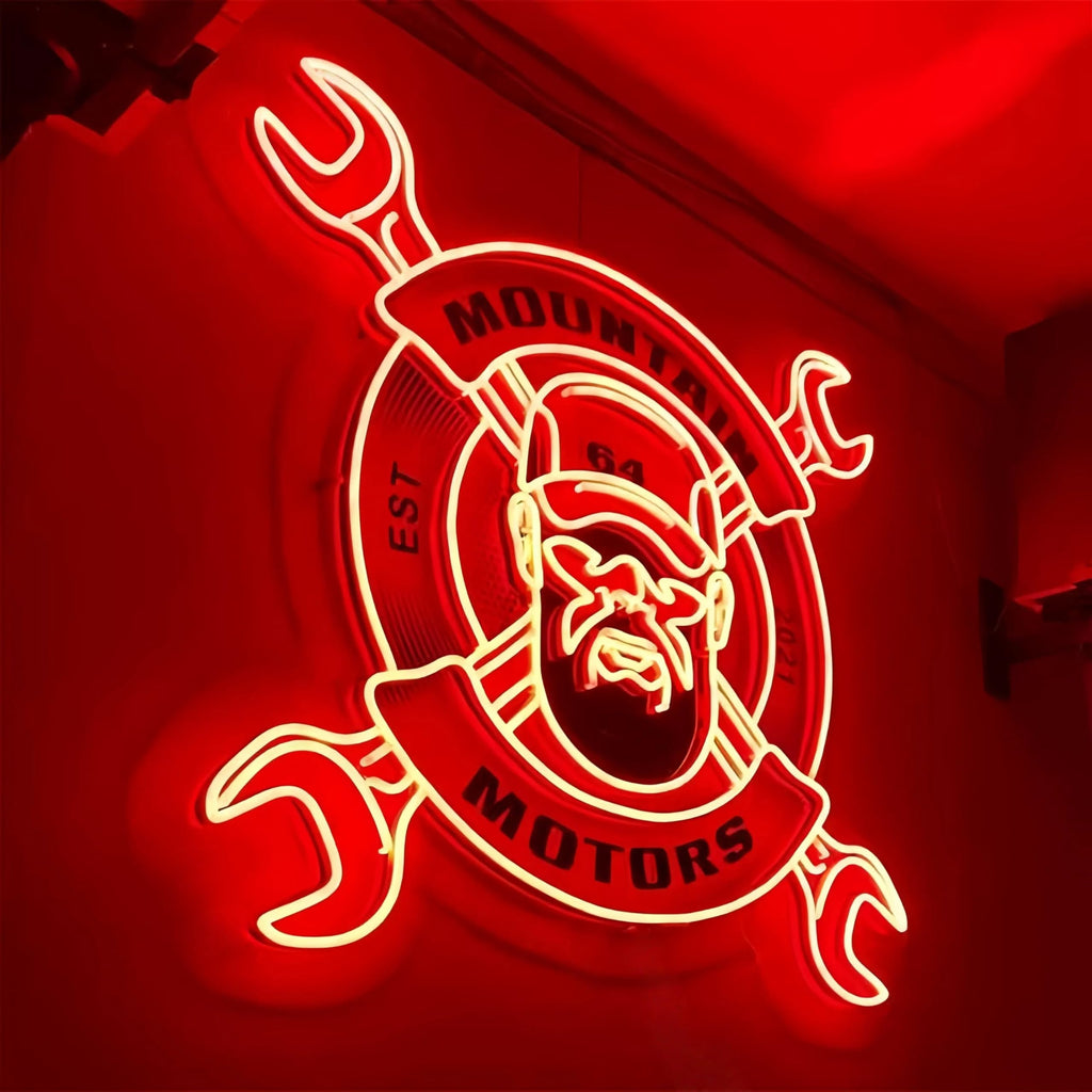 CIONAOR Custom Neon Sign, Personalized UV Printed LED Backlit Illuminated Sign Customizable for Business LoGo, Salon Beauty Nail Studios Light Up Name Metal Sign, Images Neon Lighting Customized