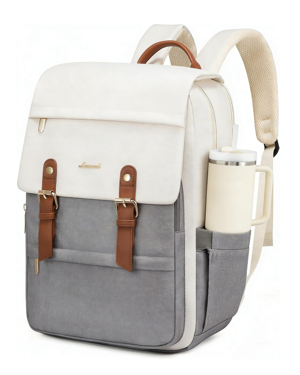 LOVEVOOK Laptop Backpack for Women, 15.6 Inch Vintage Travel Backpack Purse – Airline Approved Large Computer Bag, Lightweight for Nurse Teacher