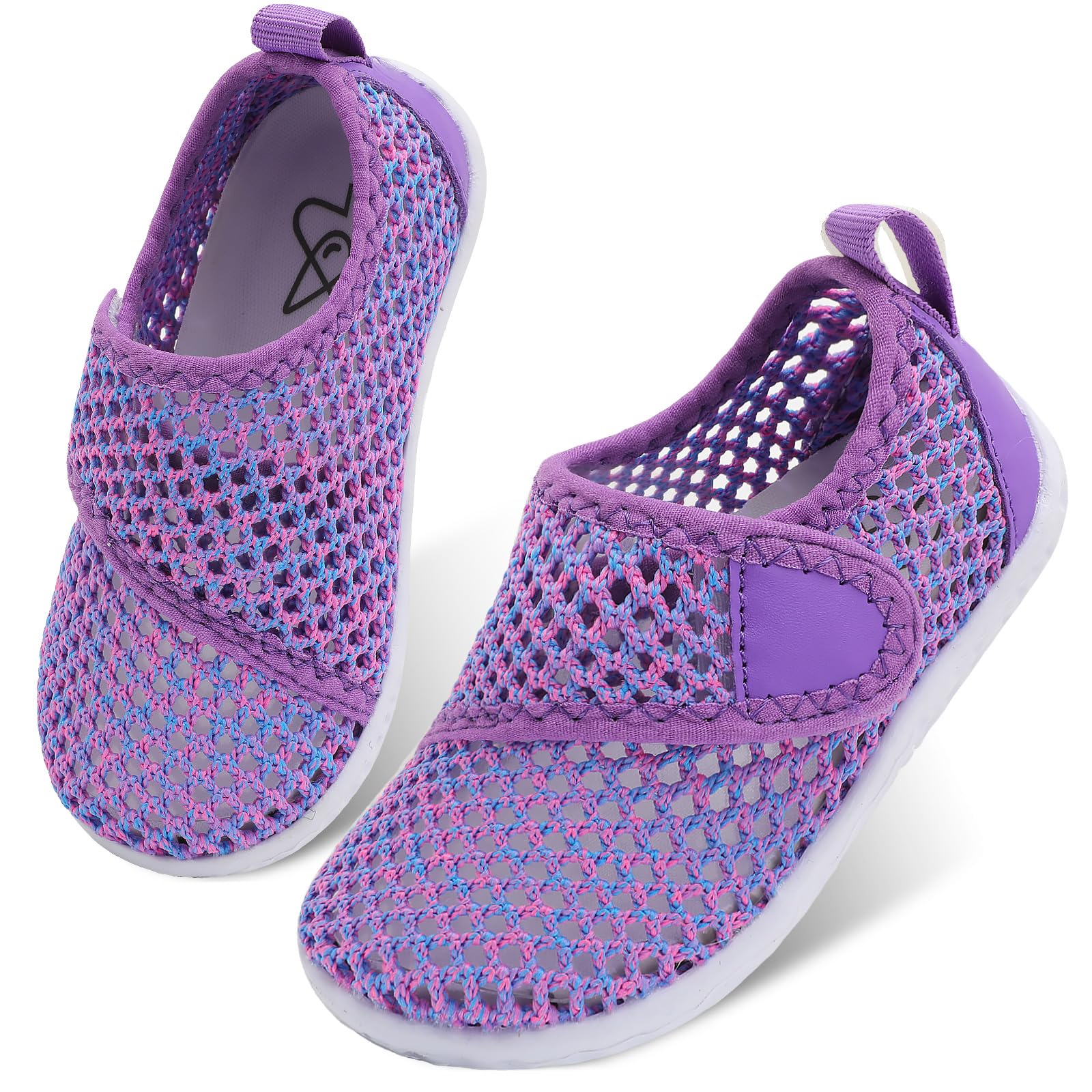 LeIsfIt Toddler Water Shoes Boys Girls Barefoot Aqua Socks Kids Breathable Quick-Dry Swim Shoes for Beach Pool Surf