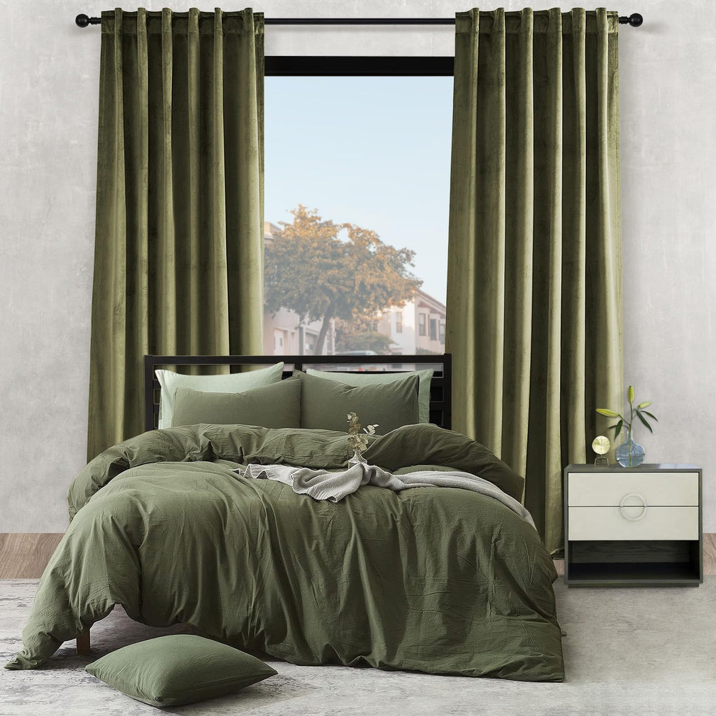 Topfinel Dusty Rose Velvet Blackout Curtains 84 Inch Long,Room Darkening Thermal Insulated Spring Drapes for Bedroom,Rod Pocket Back Tab Window Treatment for Living Room,2 Panels Burg