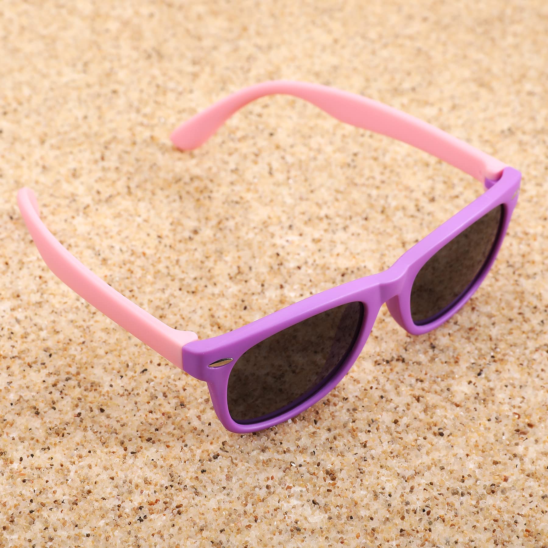 Pro Acme Kids Polarized Sunglasses, Flexible TPEE Frame Shades for Toddler Girls Boys, Ages 3-12