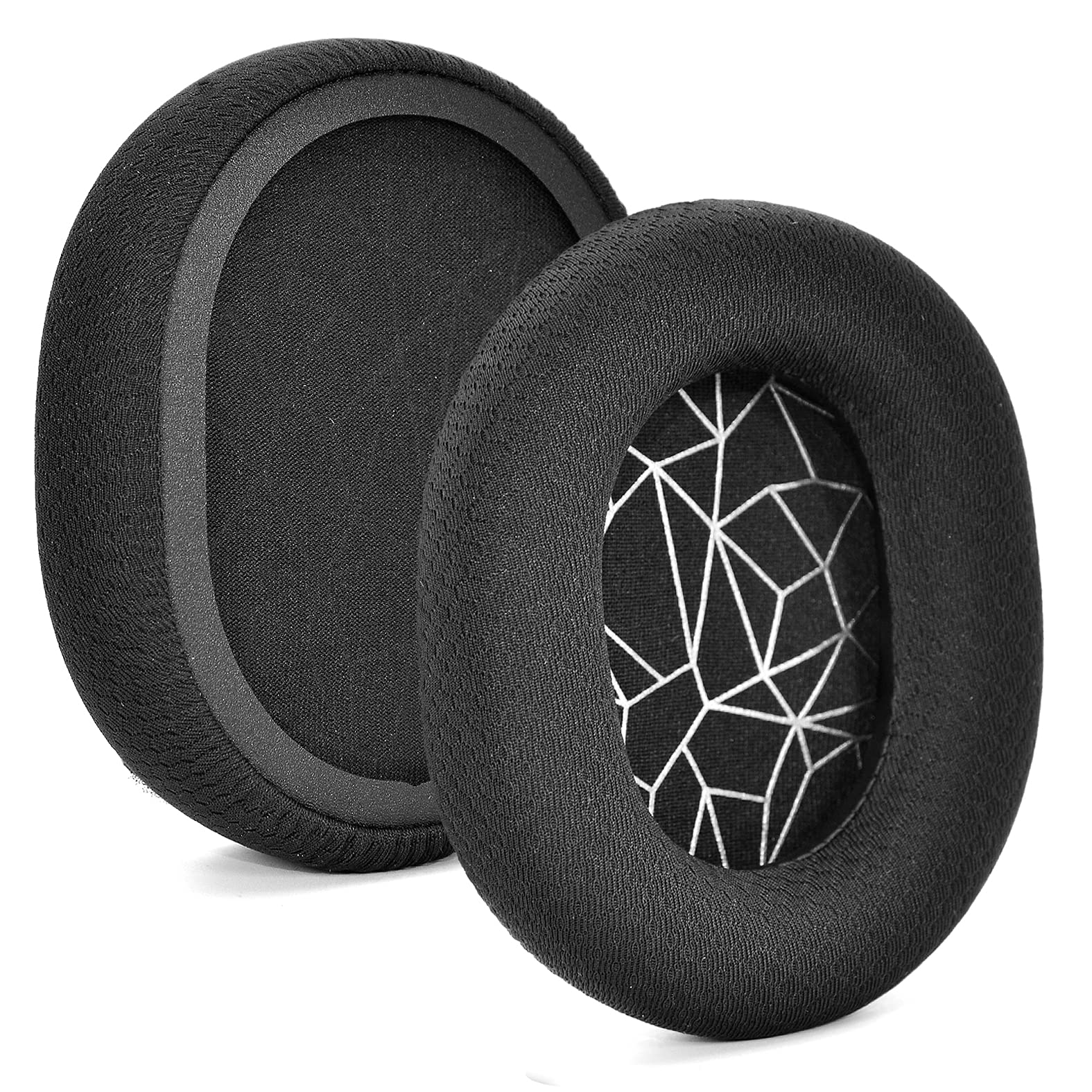 Arctis 3/5 / 7/9 Replacement Black Fabric Ear Pads Cushion Compatible with SteelSeries Arctis 3 / Arctis 5 / Arctis 7 Arctis 9 / Arctis 1 / Arctis pro Lossless Wireless Gaming Headset Headphone