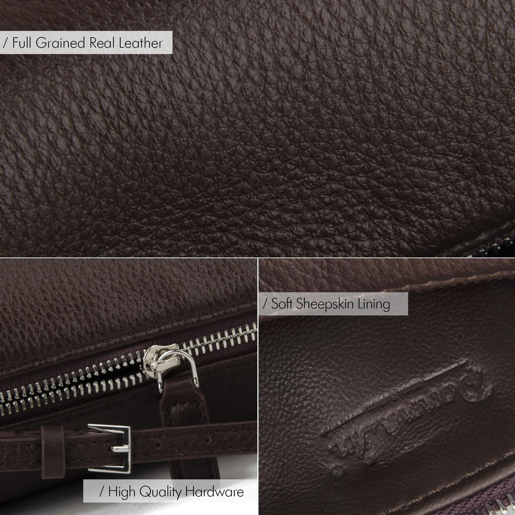 DONNAIN Premium Full-Grained Leather Crossbody Purses for Women, Hobo Bags for Women Crossbody with Adjustable Strap
