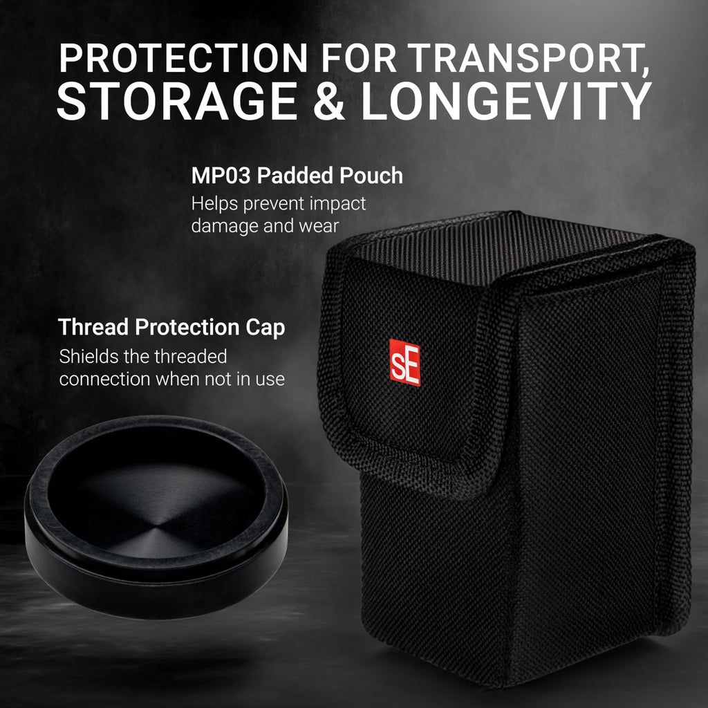 SE ELECTRONICS V7 MC1 Wireless Microphone Capsule - Compatible with Shure Wireless Transmitters - Professional Dynamic Microphone for Singing, Speech & Music Studio Recording (Black)