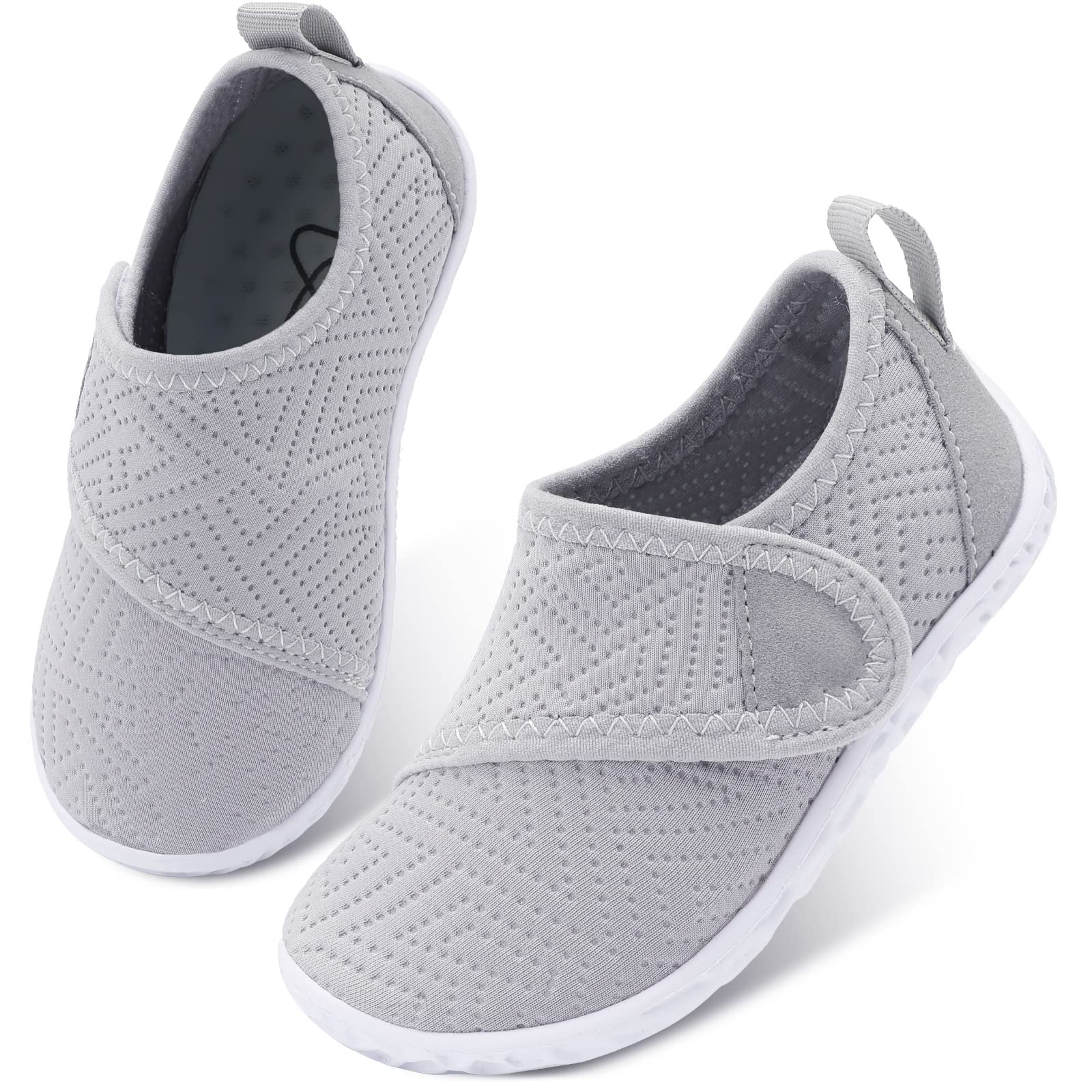 LeIsfIt Toddler Water Shoes Boys Girls Barefoot Aqua Socks Kids Breathable Quick-Dry Swim Shoes for Beach Pool Surf