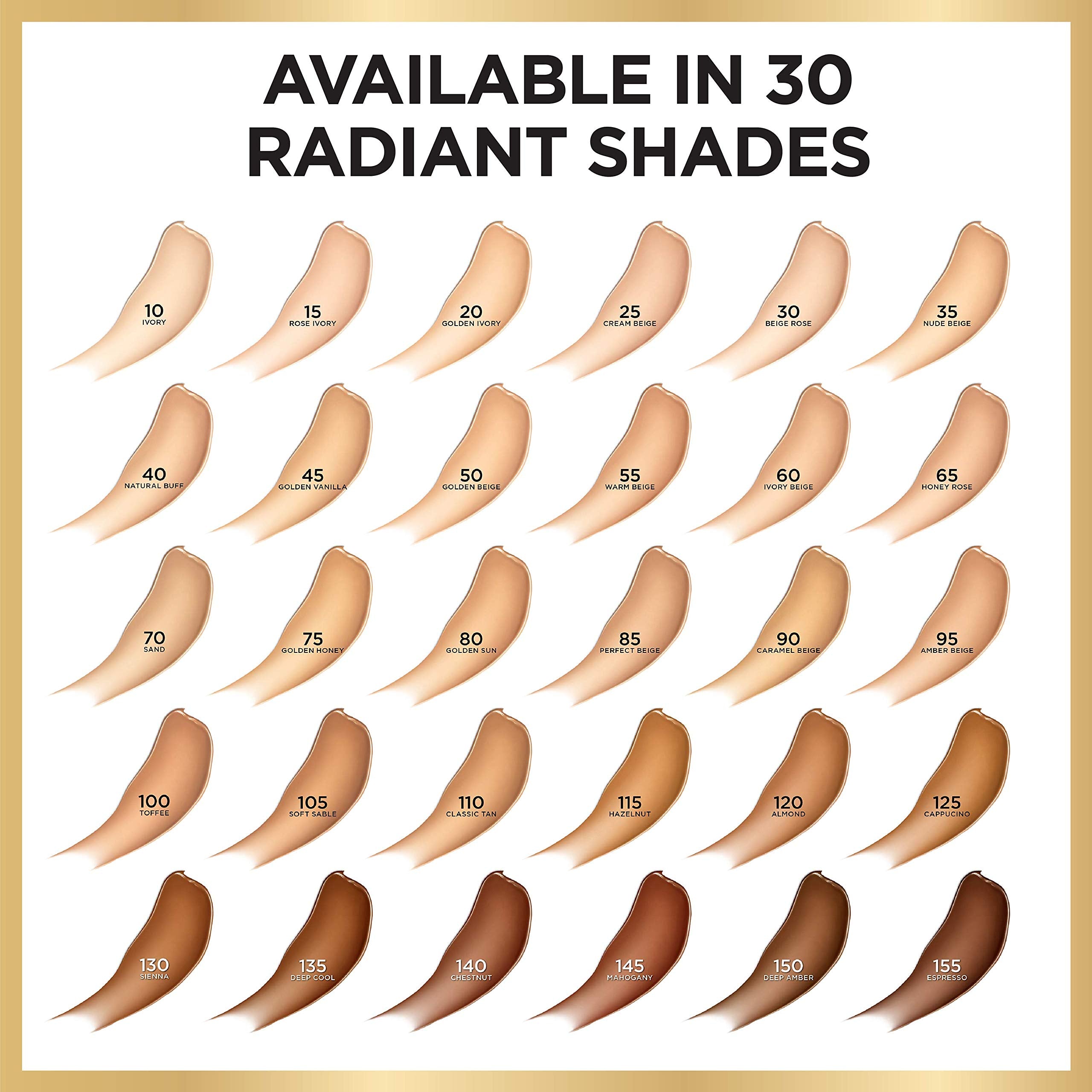 L'Oreal Paris Age Perfect Radiant Serum Foundation with SPF 50, Almond, 1 Ounce
