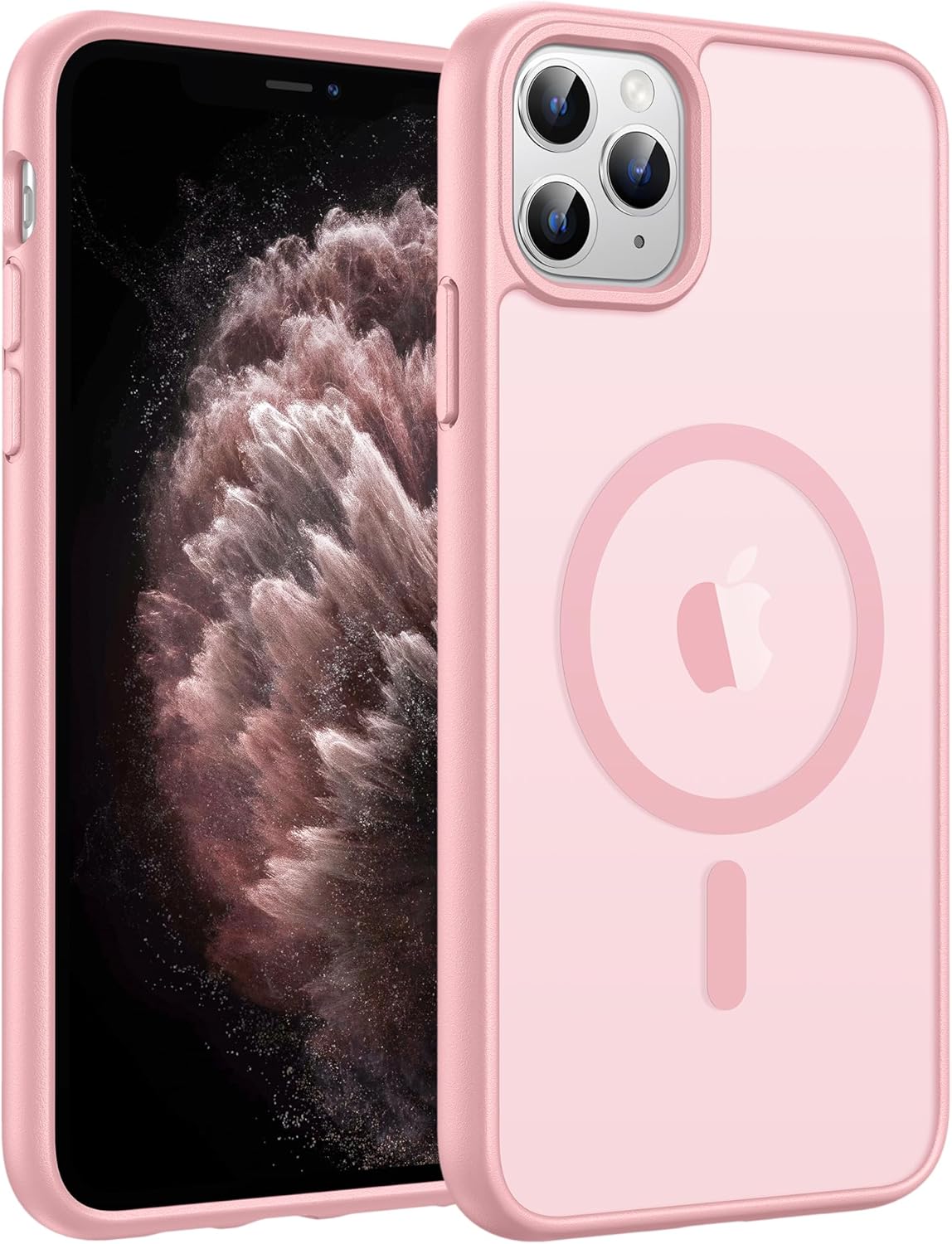 FNTCASE for iPhone 17 Case: [Compatible with Magsafe] Translucent Matte Cases with [Full Camera Protection] [Screen Protector] Military Grade Shockproof Protective Phone Cover - Light Purple