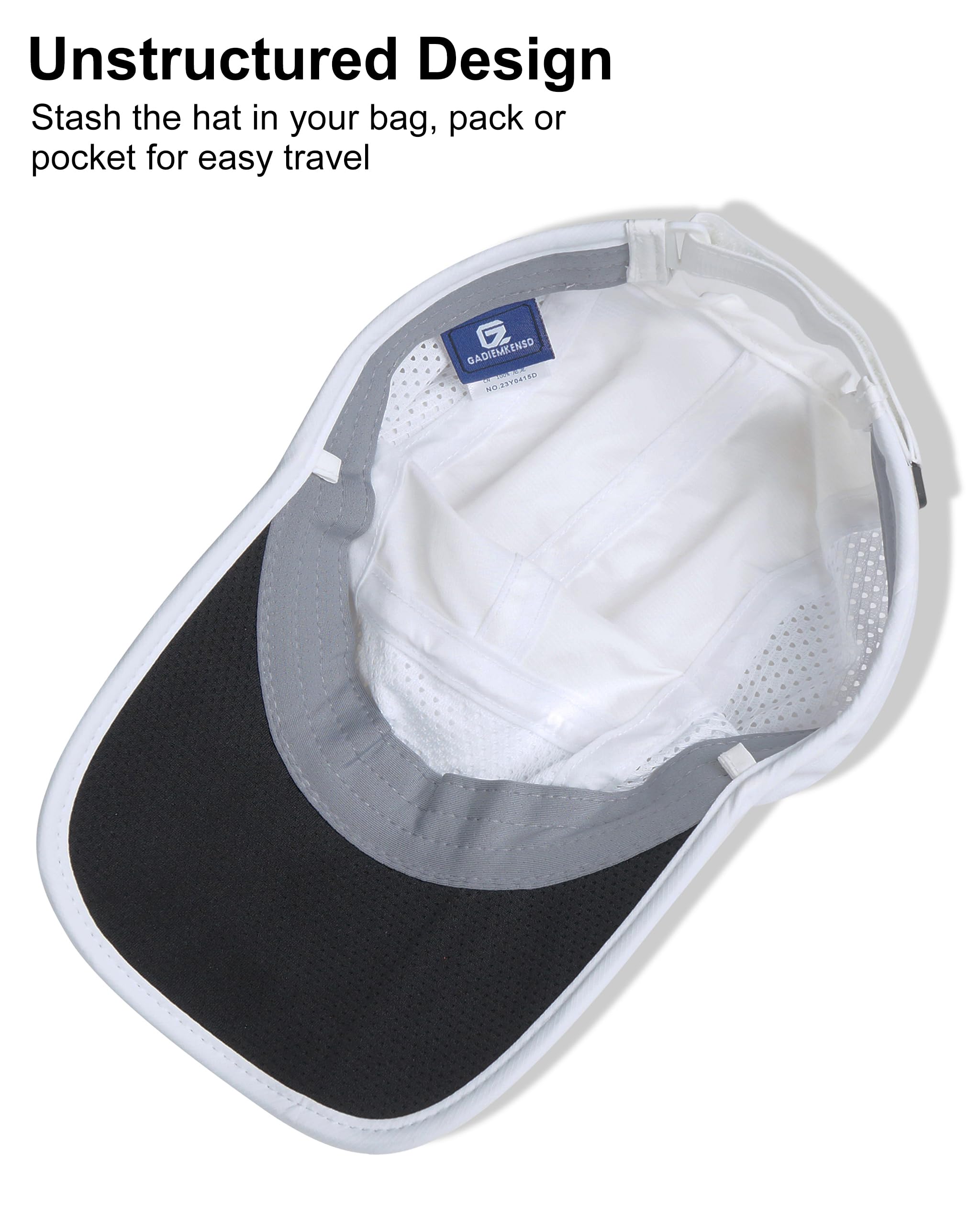 GADIEMKENSD Mens Folding Outdoor Hat Long Brim UPF 50+ Sun Protection
