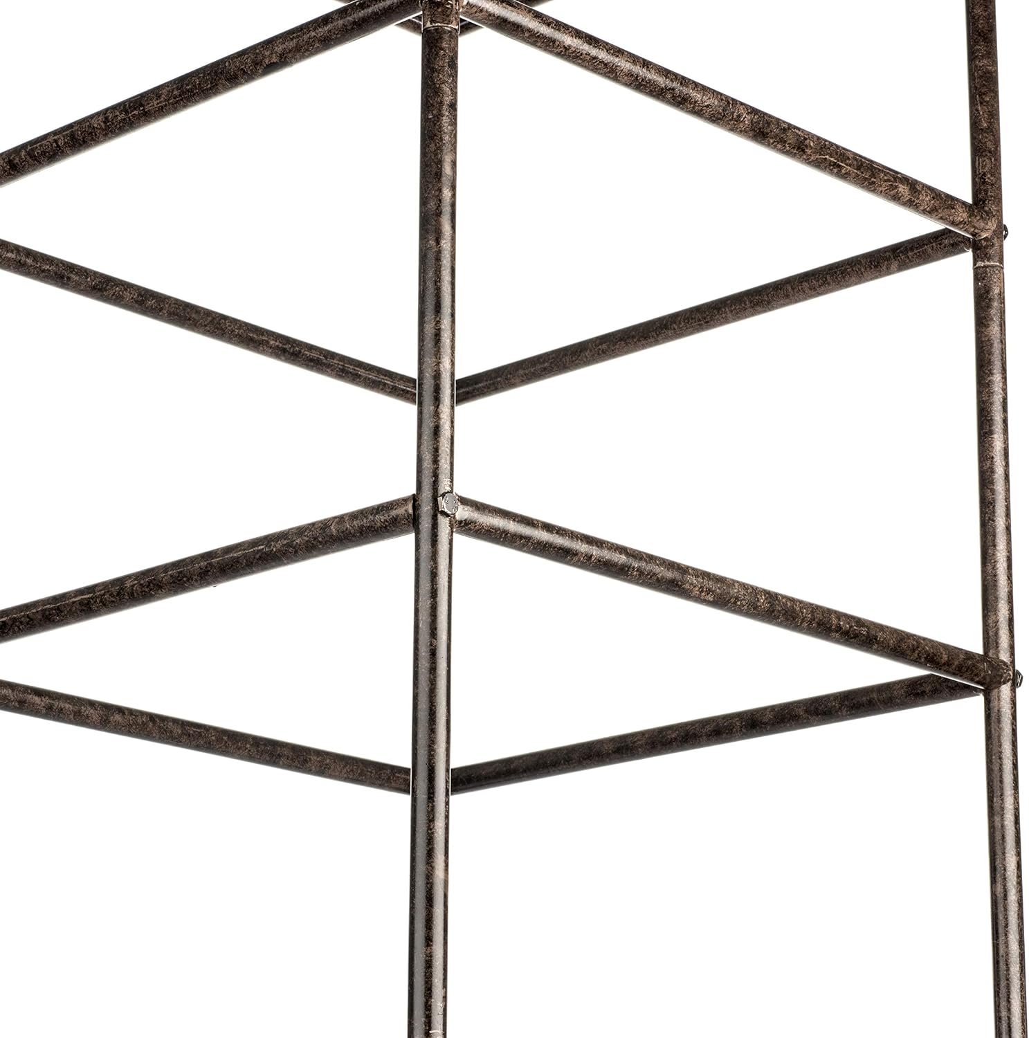 H Potter 8.5 Foot Iron Garden Obelisk Trellis | Heavy-Duty Ornamental Metal Landscape Hardscape for Climbing Plants | Large Handcrafted Vertical Yard Art - Model GAR470L
