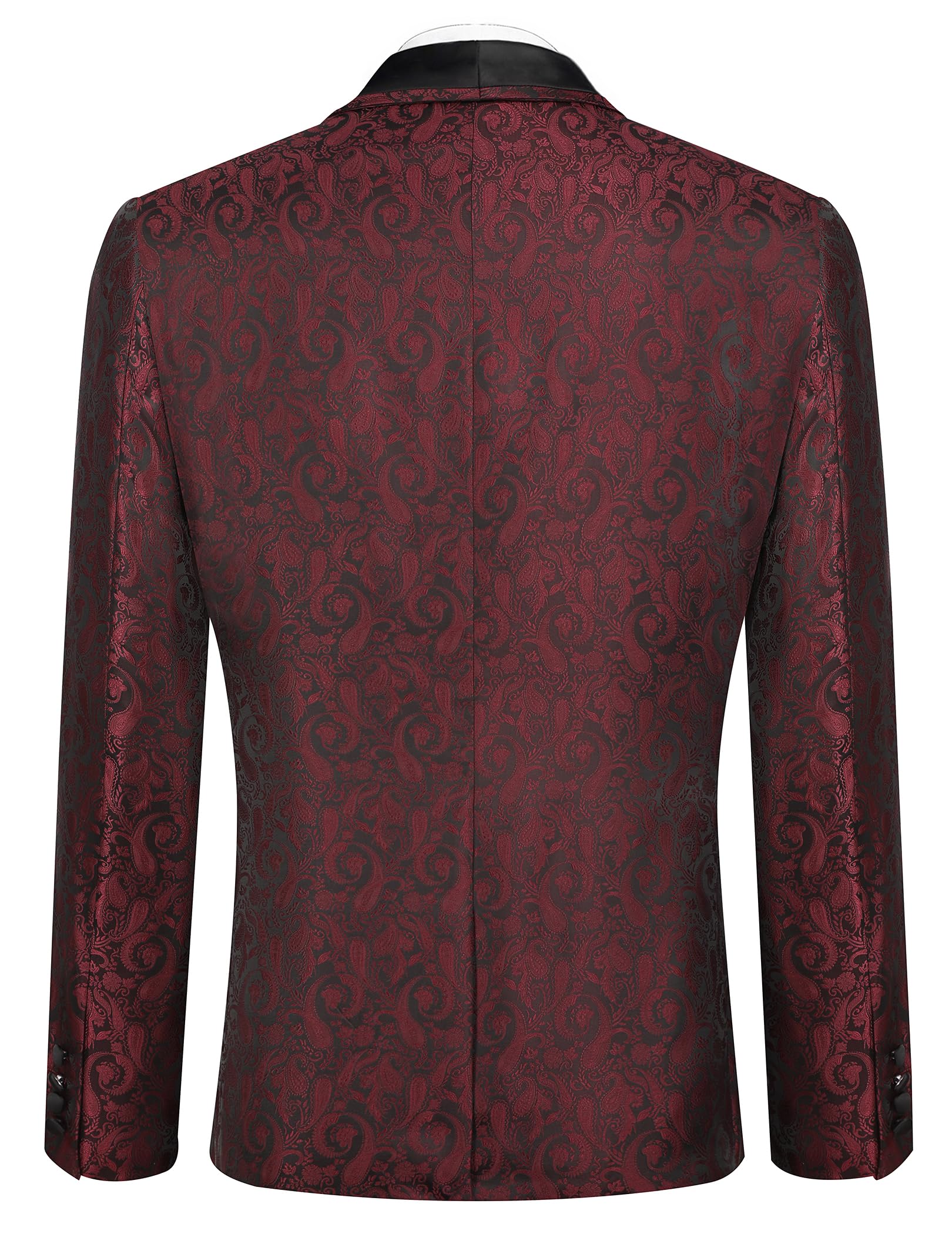COOFANDY Men's Floral Tuxedo Suit Jacket Slim Fit Dinner Jacket Party Prom Wedding Blazer Jackets