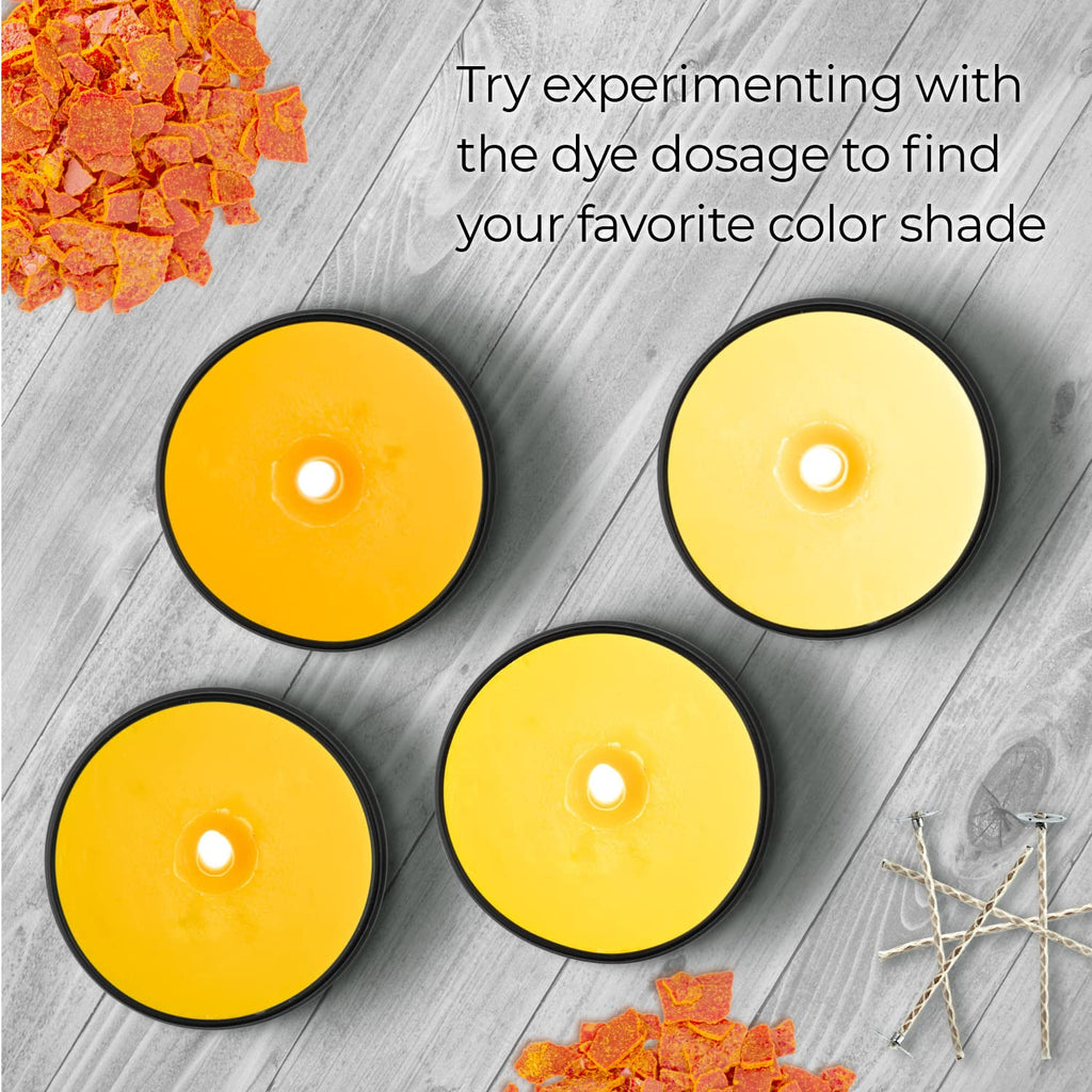 Liquid Candle Wax Dye for Soy Candle Making - 16 Popular Candle Dye Coloring Set - Premium Liquid Candle Wax Coloring - Highly Concentrated Candle Colors