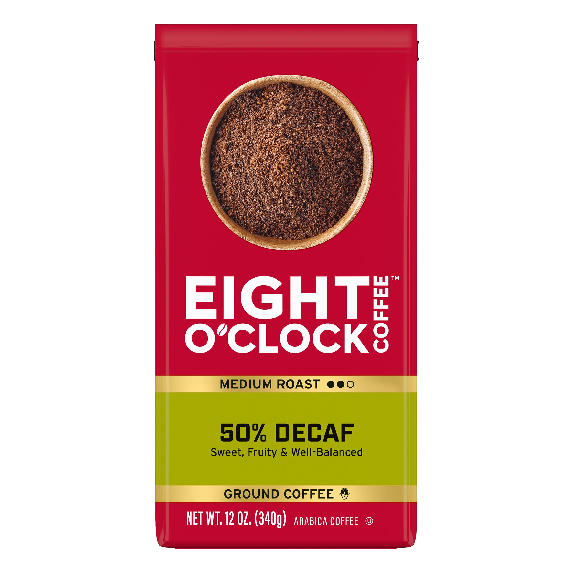 Eight O'Clock 50% Decaf Ground Coffee