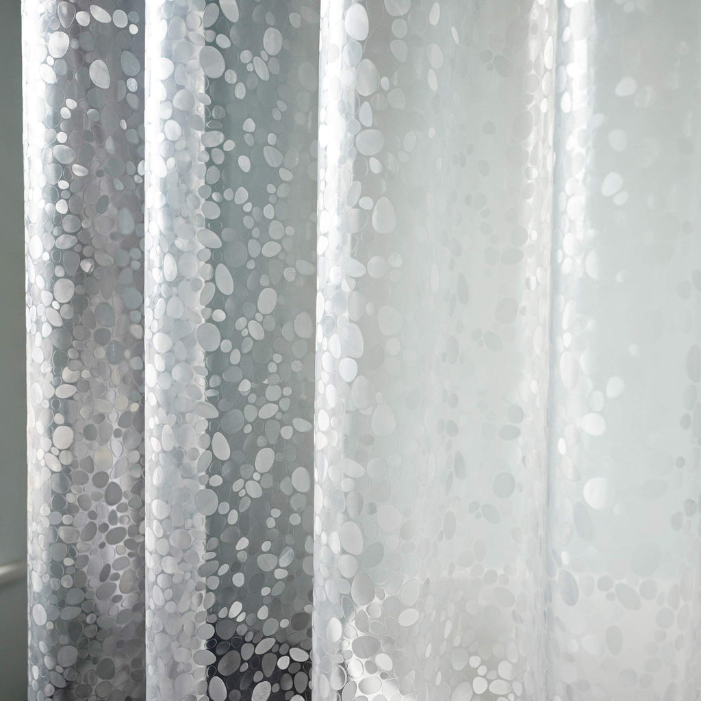 AooHome Eva Small 36x72 Inches Shower Liner, See Through Clear 8 Gauge Bathroom Curtain with Hooks, Bottom Magnets, Water Repellent, Heavy Duty, Rust Proof Grommets