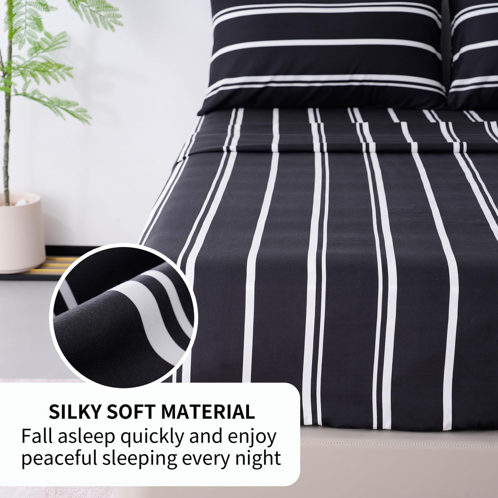 Best Season Bed Sheet Set - 1 Flat Sheet,1 Fitted Sheet and 1 Pillow Cases, Extra Soft Luxury Bedding Set,Deep Pockets,Wrinkle,Fade Resistant - Hypoallergenic- 3 Piece (Twin,Baby Blue)