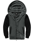 GEEK LIGHTING Boys Sherpa Lined Hoodie Kids Fleece Sweatshirt Full Zip Hooded Jacket