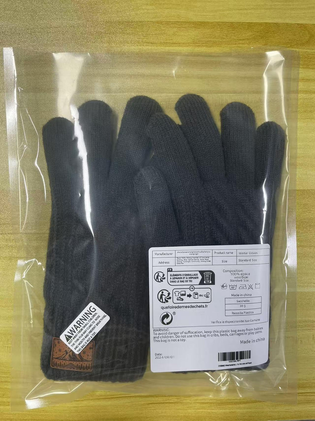 CHENMEI Winter Gloves for Men Women-Warm TouchScreen Cold Weather Gloves,Wool Knit Thermal Adults Gloves for Driving Texting