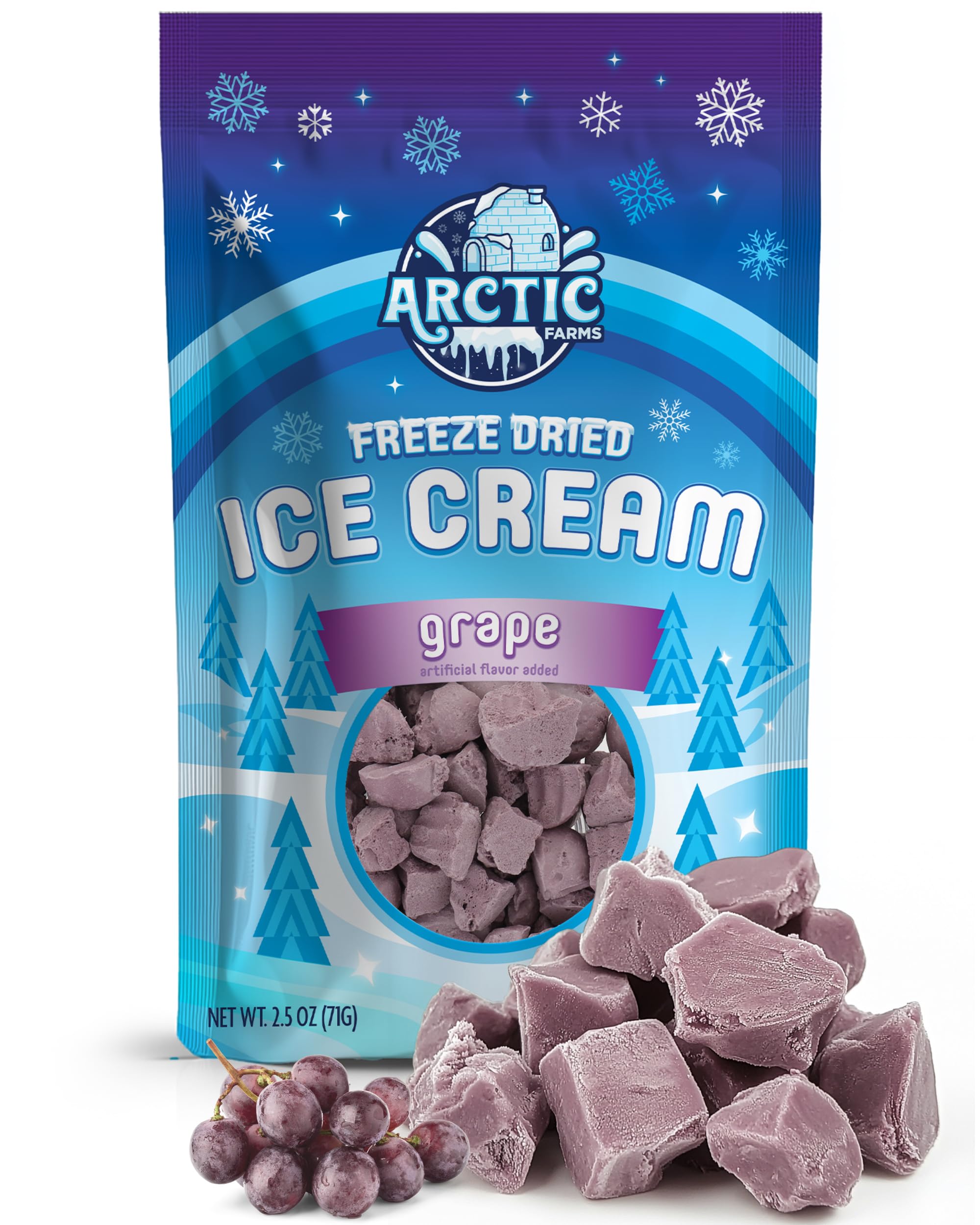 Arctic Farms Freeze Dried Ice Cream Bits Bagged and Boxed - Does Not Melt (1lb, S'mores)