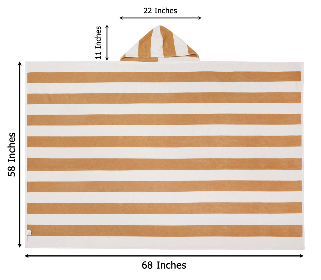 COTTON CRAFT Ombre Stripe Extra Wide Beach Towel for Two - 58x68 - Pure Cotton - Double Woven Jacquard Thick Plush Super Soft Luxurious Velour Pile - Pool Picnic Bath - 450 GSM - Blue