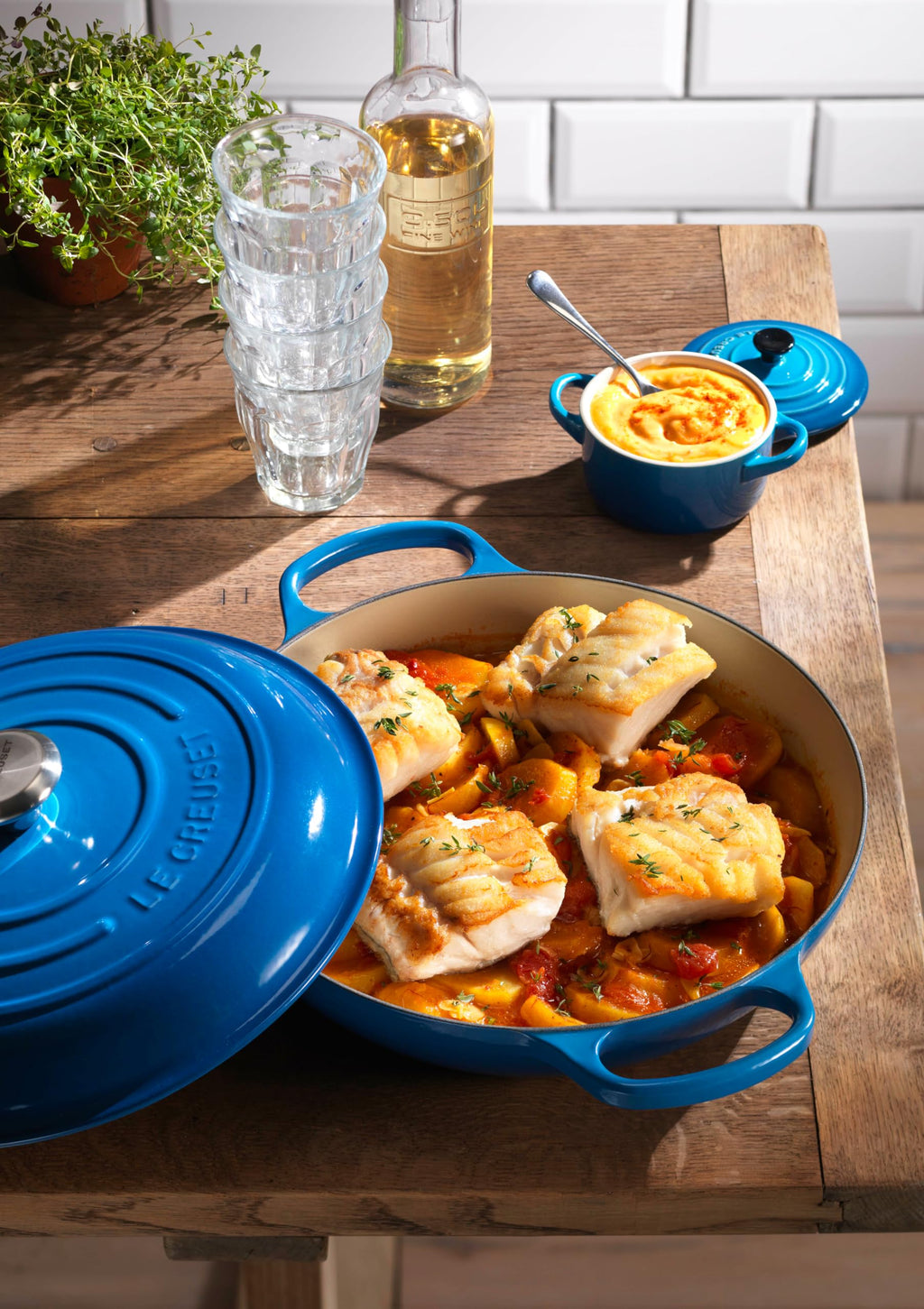 Le Creuset Enameled Cast Iron Signature Braiser, 3.5 qt., Artichaut