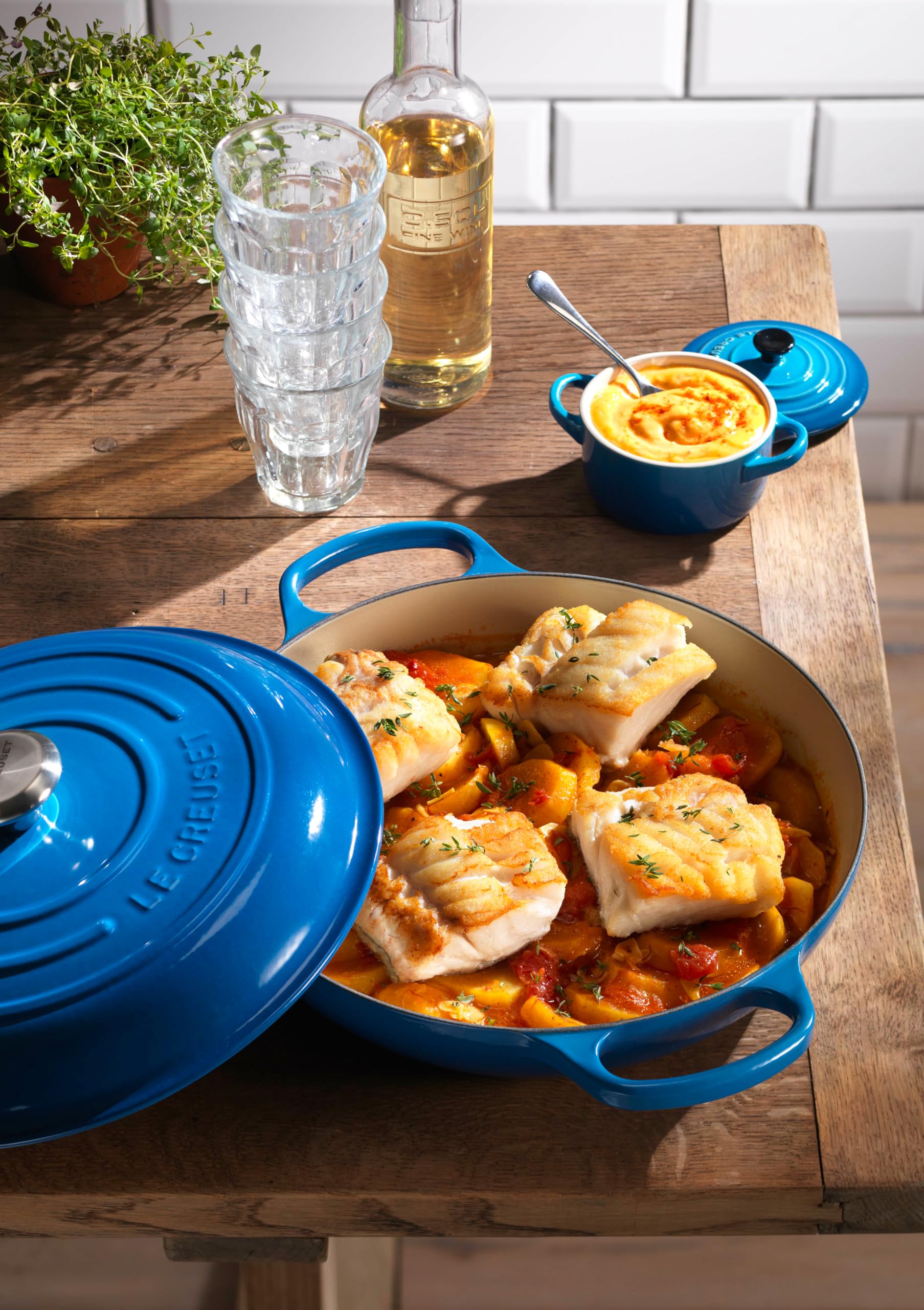 Le Creuset Enameled Cast Iron Signature Braiser, 3.5 qt., Artichaut