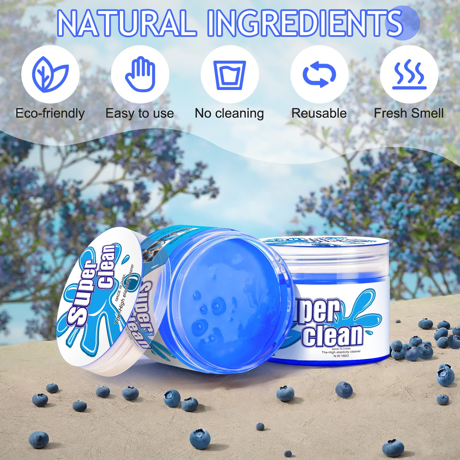 TeSabMi Car Cleaning Gel Car Cleaning Putty Car Putty Car Interior Cleaner Car Slime Car Detailing Kit Car Accessories Gifts for Men Women Stocking Stuffers Red