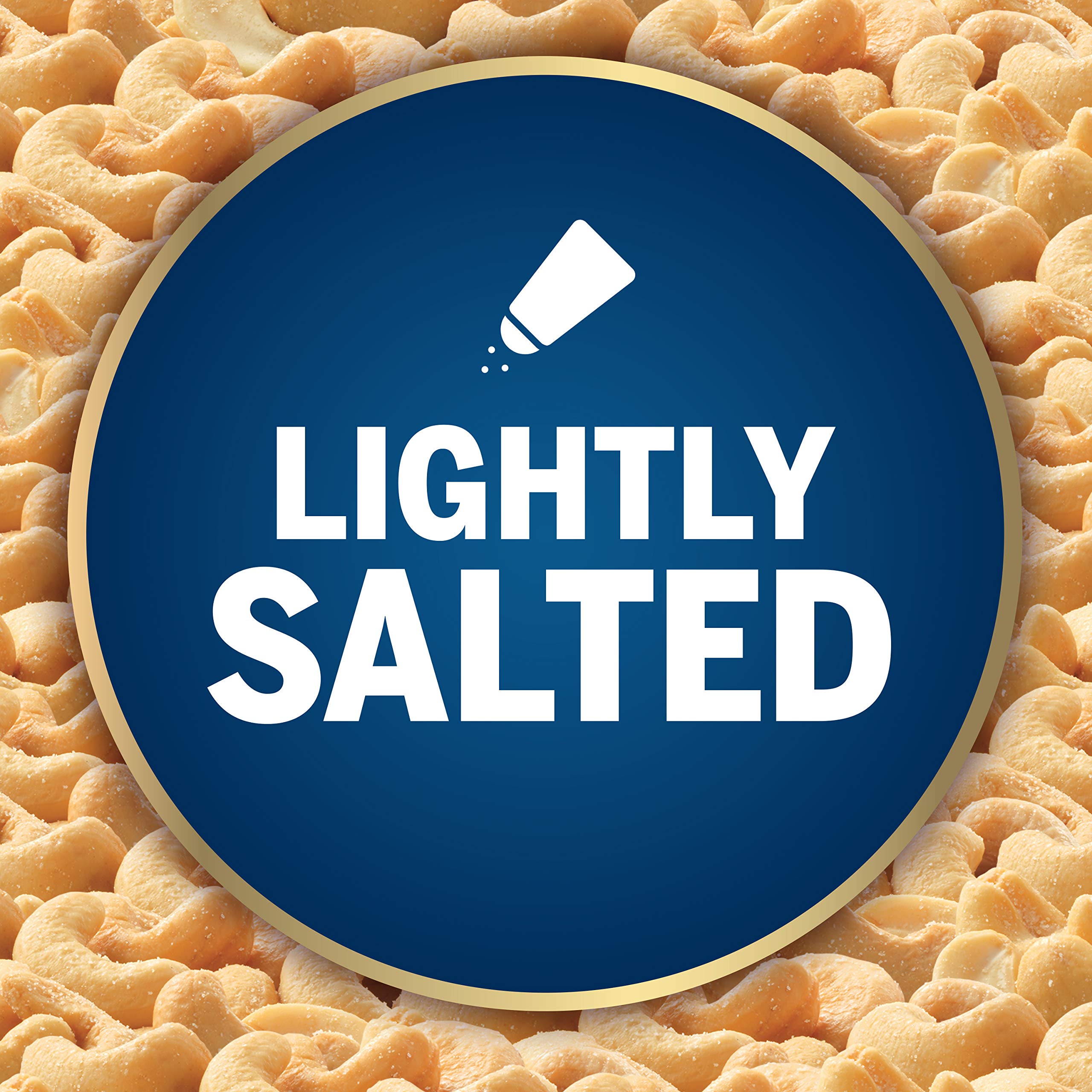 PLANTERS Deluxe Lightly Salted Whole Cashews, 18.25 oz. Resealable Container - Lightly Salted Cashews & Lightly Salted Nuts - Snacks for Adults & Kids - Vegan Snacks, Kosher