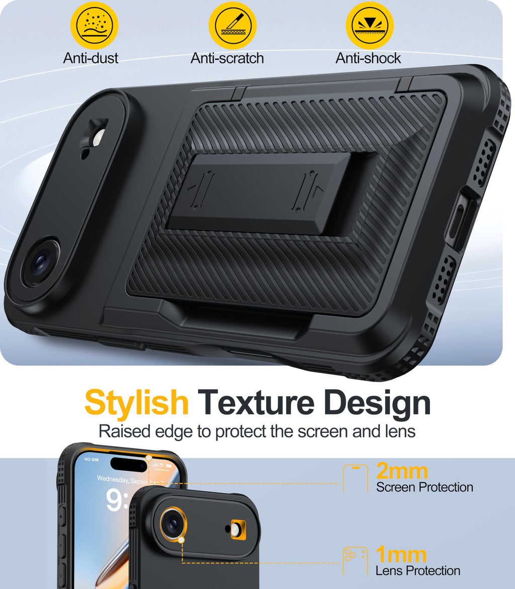 Oneagle Wallet for iPhone 16 Pro Max Case with Card Holder (4-5 Cards) [RFID Blocking] [Privacy Screen Protector] Full Camera Protection & Kickstand, 15FT Shockproof Phone Case for iPhone 16 Pro Max