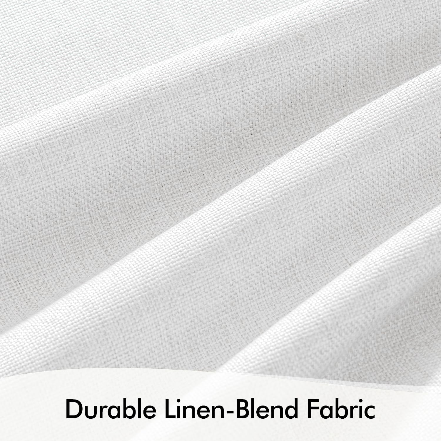 MIULEE Linen Pinch Pleated 100% Blackout Curtains for Bedroom 84 Inch Long 2 Panels Set- Back Tab Track Beige Thermal Insulated Cream Black Out Triple Pleat Room Darkening Drapes with Hooks, Greige