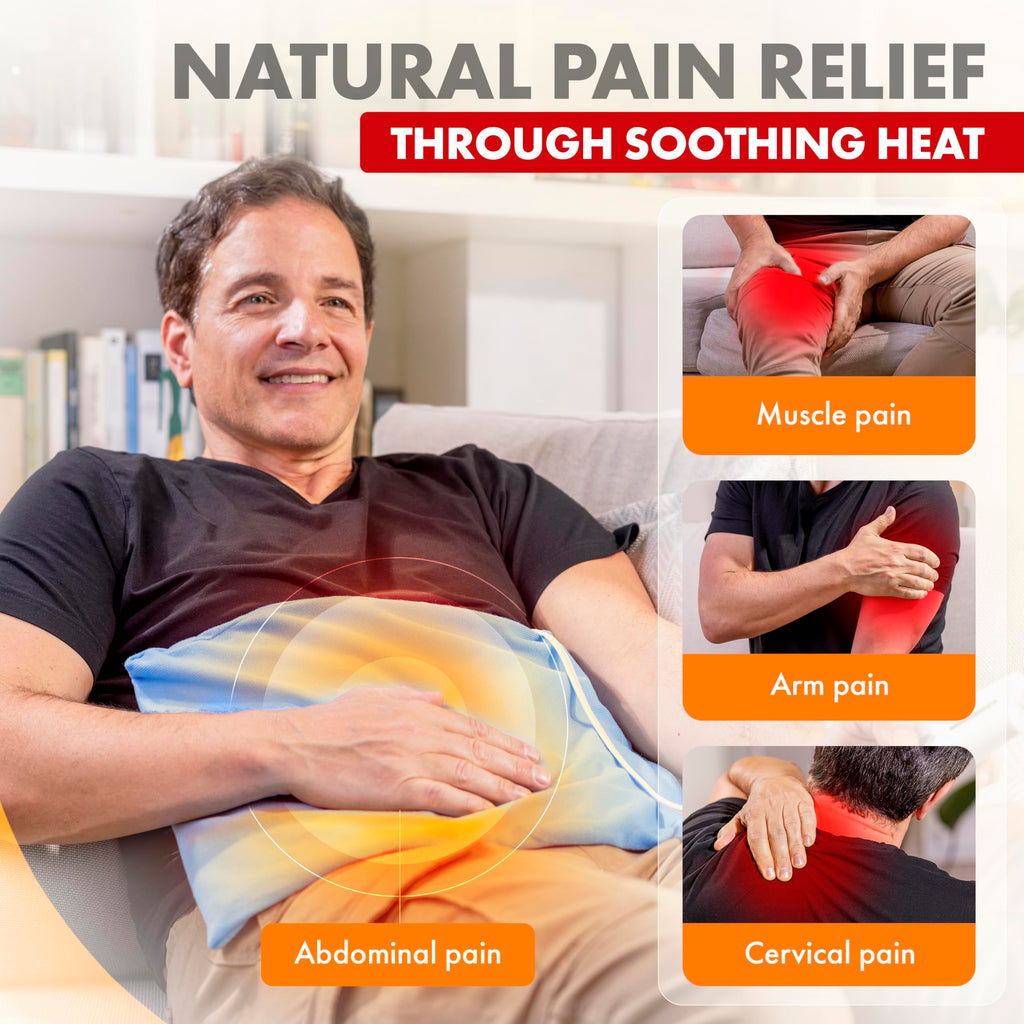 TheraCare Electric Heating Pad | Dry Heat Therapy | 4 Adjustable Heat Settings | 12" x 15" | Comfortable, Soft & Durable