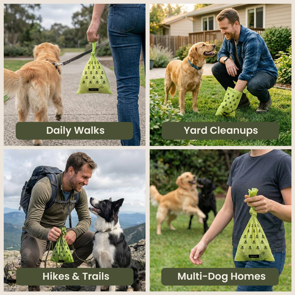 Pogi’s Dog Poop Bags – Leak-Proof & Extra Thick Pet Waste Bags (Fresh Scent, 10 Rolls, 150-Count)