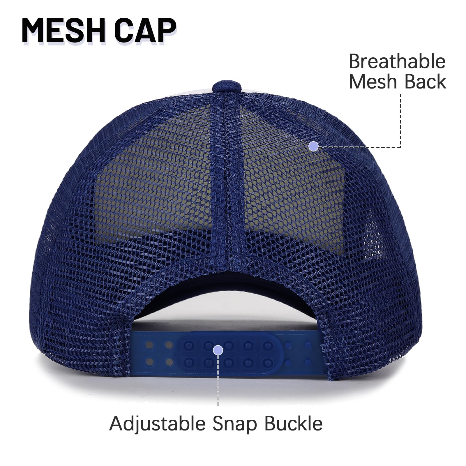 Ultrafun 10 Pack Trucker Hat Mesh Sublimation Blank Hats Adjustable Baseball Caps Hats for Men Women