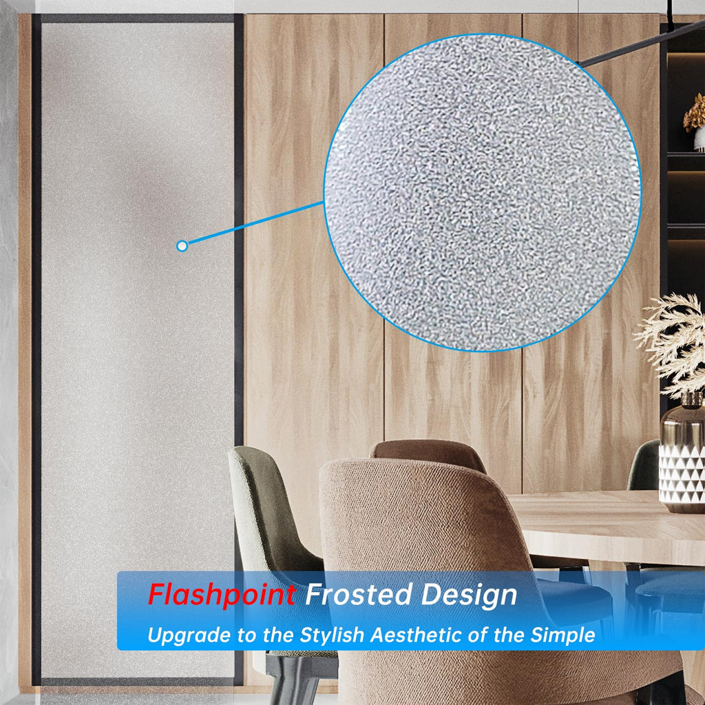 Window Privacy Blinds, Removable Glass Door Privacy Film, Suitable for Bathrooms, Offices, Static Cling Decorative Film, Reusable Window Stickers (Blinds, 17.5 x 78.7 inch)