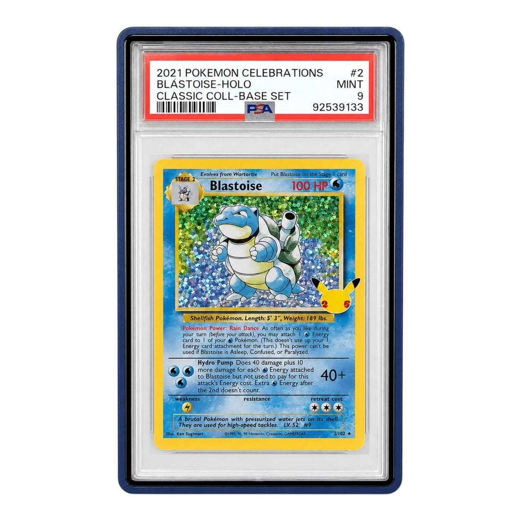 Metal PSA Slab Bumper Case UV Resistant- Safeguard Stackable Magnetic Aluminum Metal Case For Graded Cards (Black)