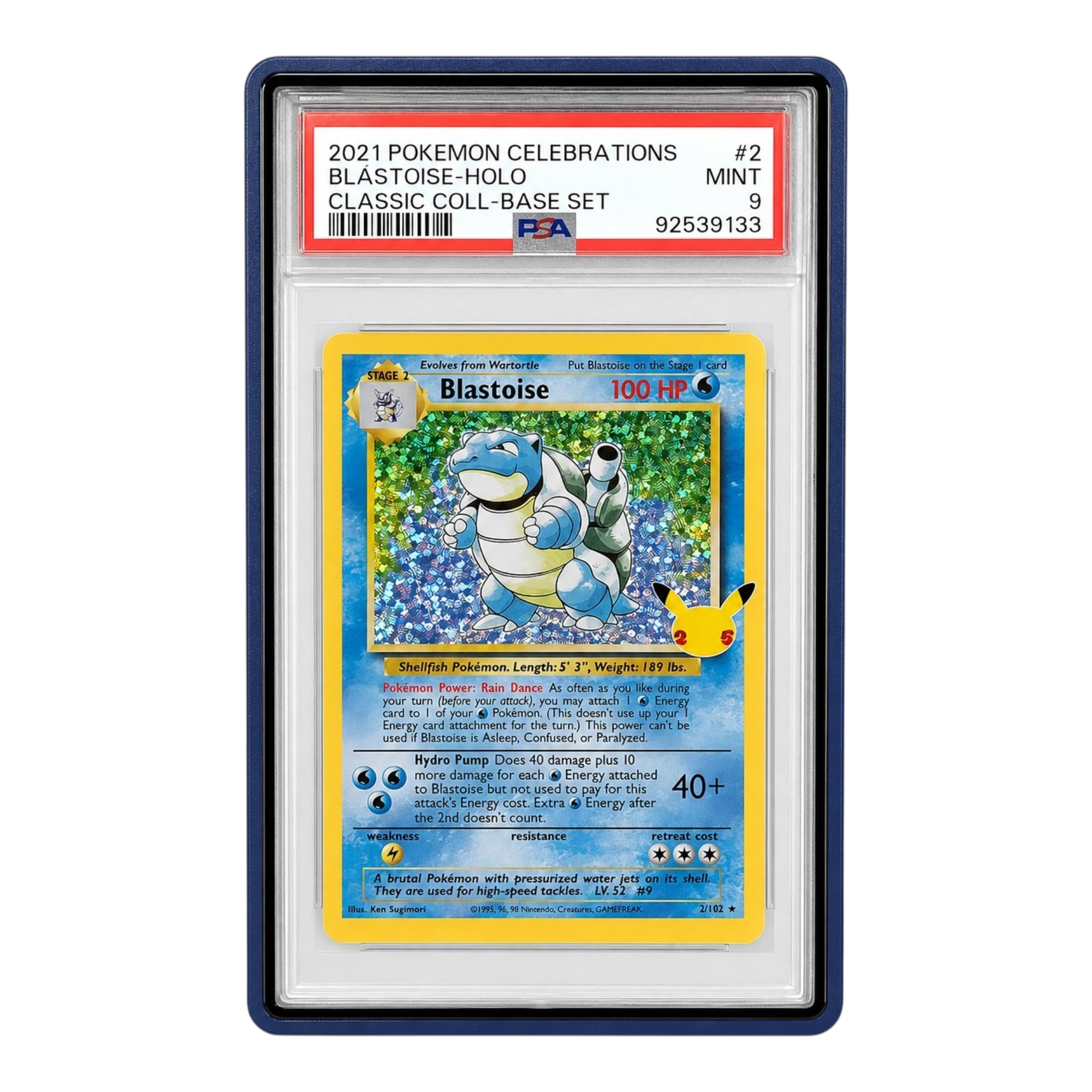 Metal PSA Slab Bumper Case UV Resistant- Safeguard Stackable Magnetic Aluminum Metal Case For Graded Cards (Black)