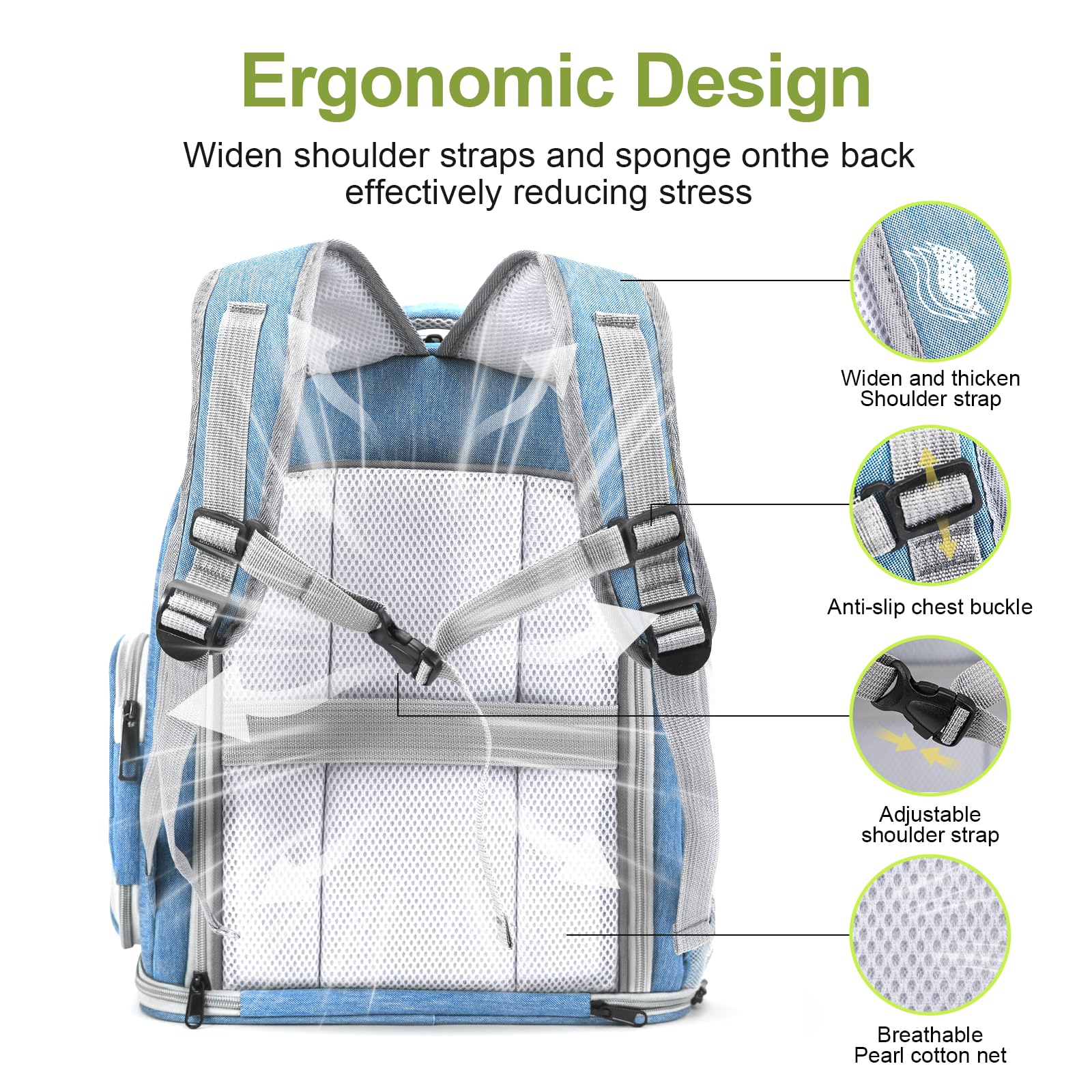 Cawypety Cat Backpack Carrier, Breathable Cat Carrier Large Space Bubble Pet Backpack for Kitty Small Dog up to 12lbs, Transparent & Foldable Pet Carrier for Travel Hiking (Black