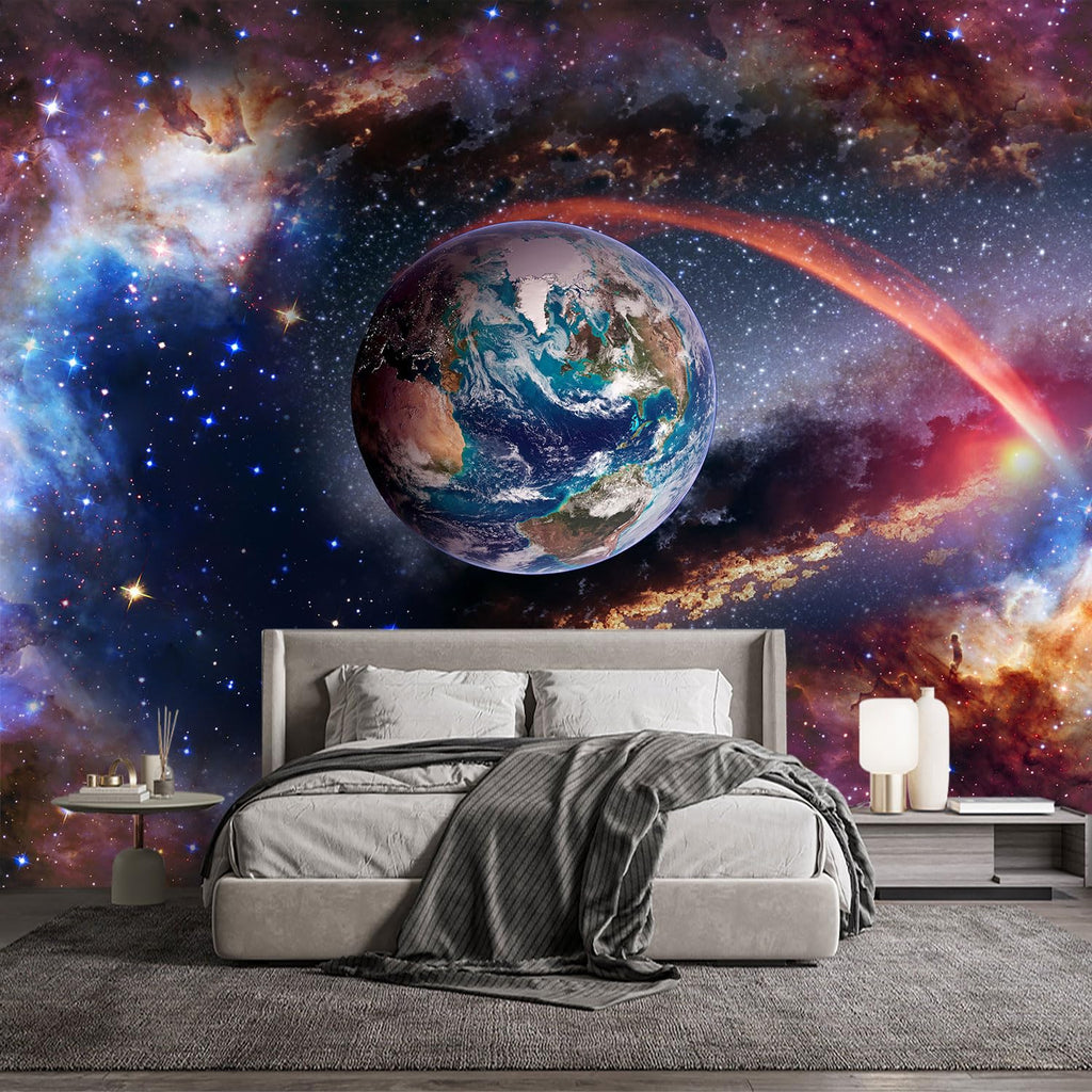 YQWDMX -Nursery Cartoon Woods Hand-Painted Animal Wallpaper Children's Room XT10 S 100" x 65"