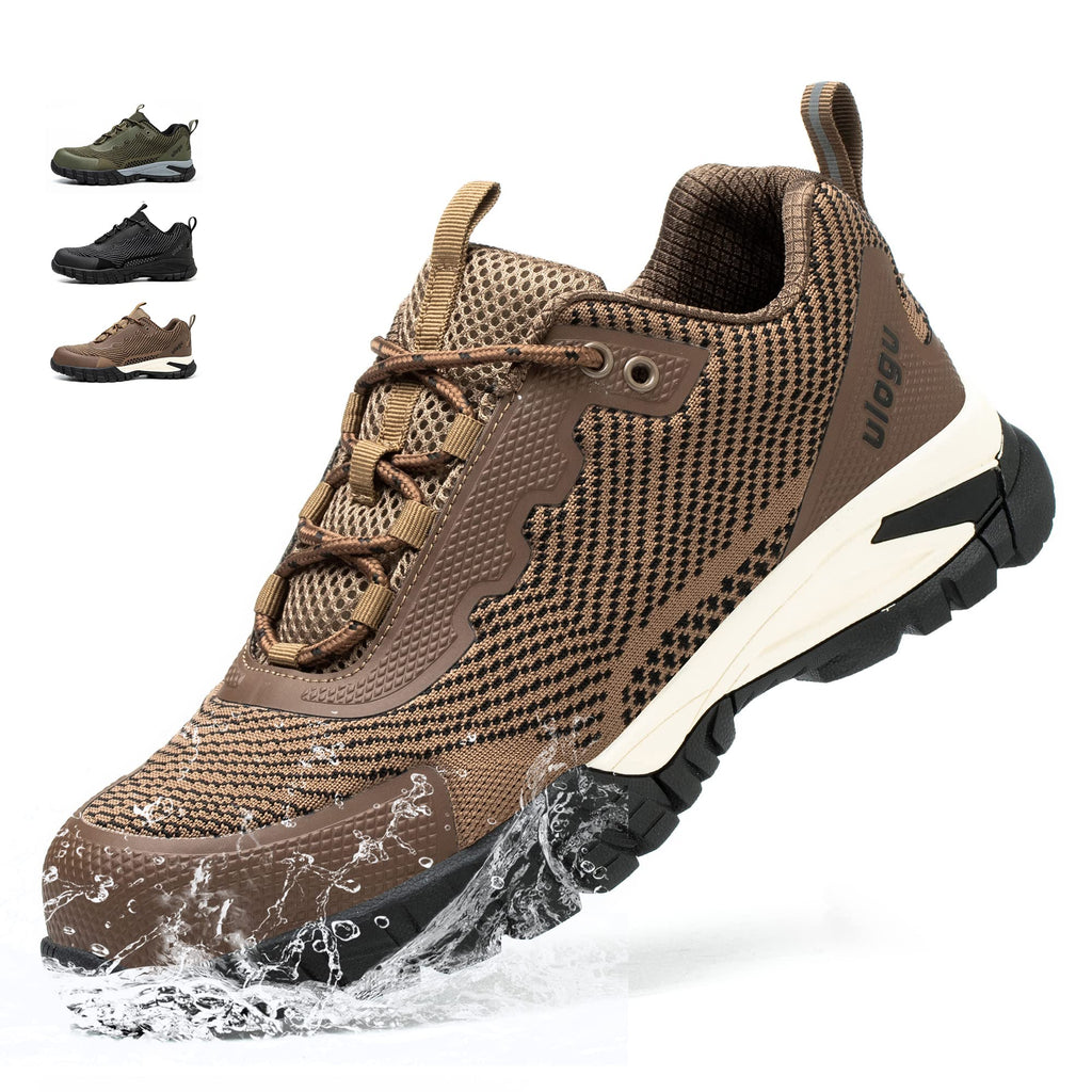 ulogu Steel Toe Shoes for Men Women Waterproof Non Slip Safety Work Shoes