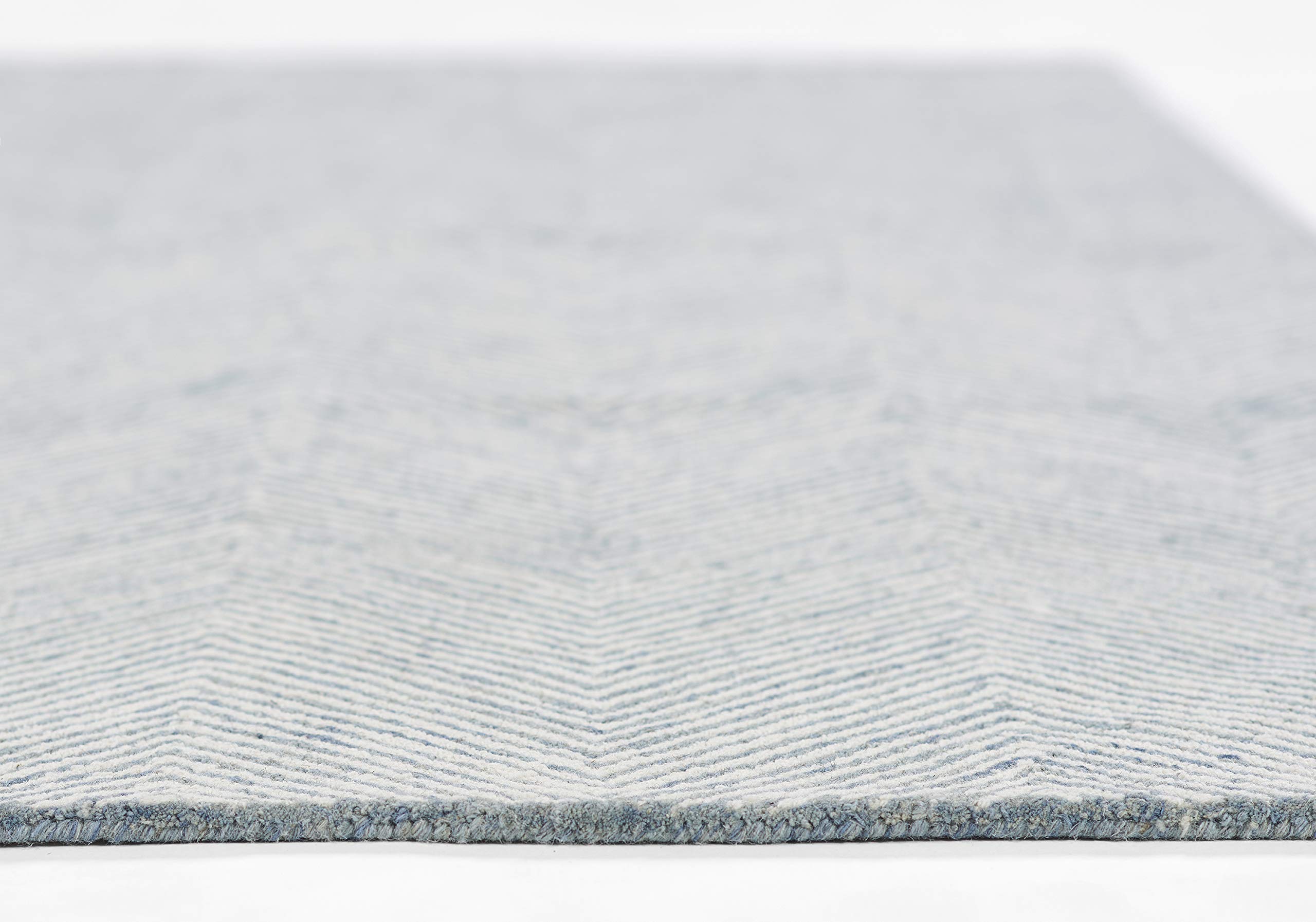 Momeni Charles Wool Hand Tufted Contemporary Indoor Area Rug, Blue, 2' X 3'