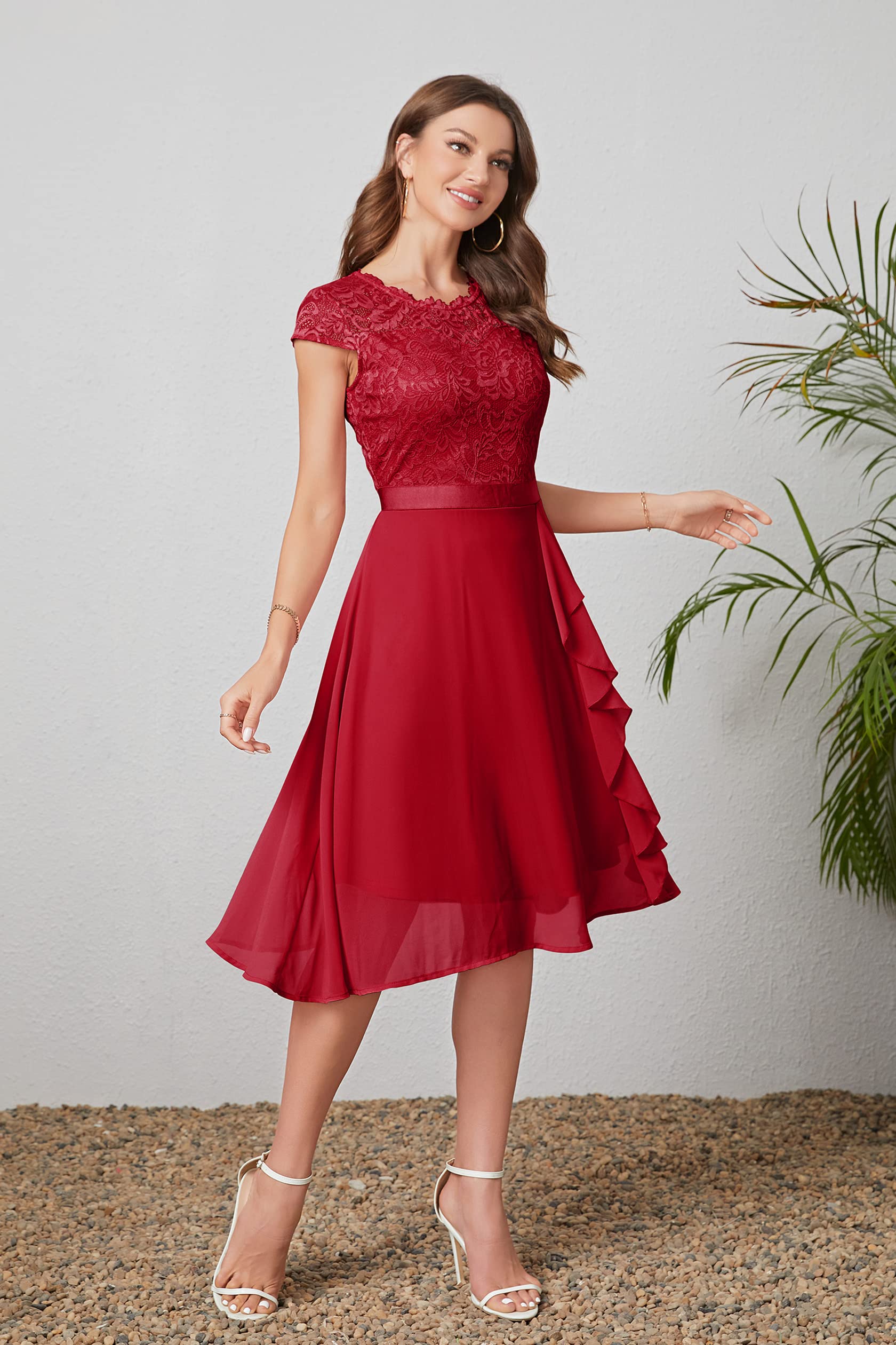Women's Cocktail Dresses for Women Evening Party, Tea Party Dress for Women 2025 Wedding Guest Dress Prom Semi Formal Dress