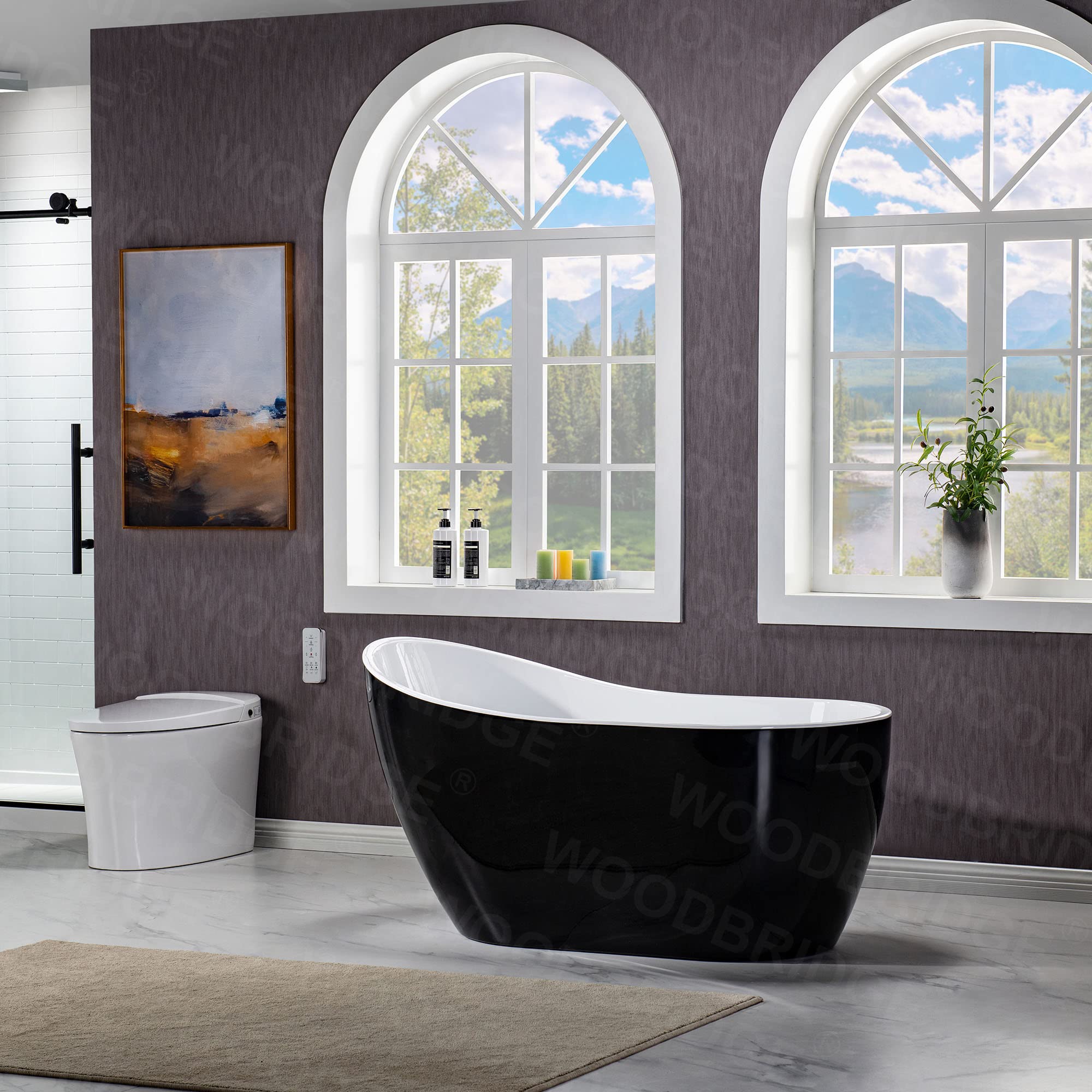 WOODBRIDGE B0006-C Bathtub, Chrome