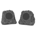 Victrola Outdoor Rock Speaker (Pair) – IPX4 Rechargeable Outdoor Bluetooth Speakers for Garden, Patio, Built for All Seasons, Wireless Music Streaming (Charcoal)