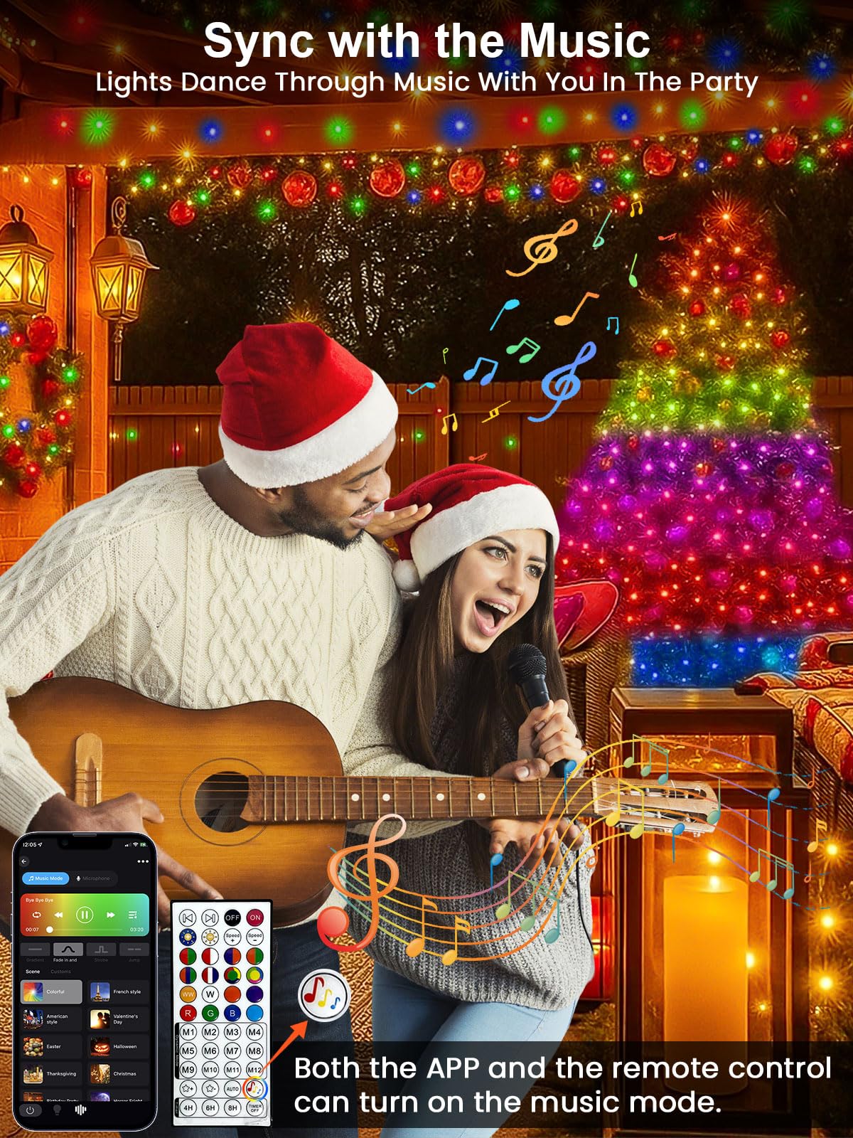 Connectable 100 LED String Lights Indoor Outdoor, 33FT Warm White Christmas Lights Waterproof, 13 Modes with Timer, Twinkle Fairy Lights Plug in Clear Wire for Christmas Tree, Bedroom, Classroom Decor