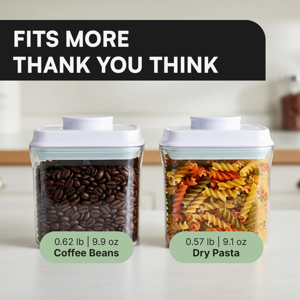 Bop Top Airtight Food Storage Containers with Lid 13.5 Cups / 108 oz | Kitchen Canister Sets | Air Tight Pantry Container | Pop Top Dry Food Storage Containers for Snacks, Sugar, Flour, Baking, Pasta