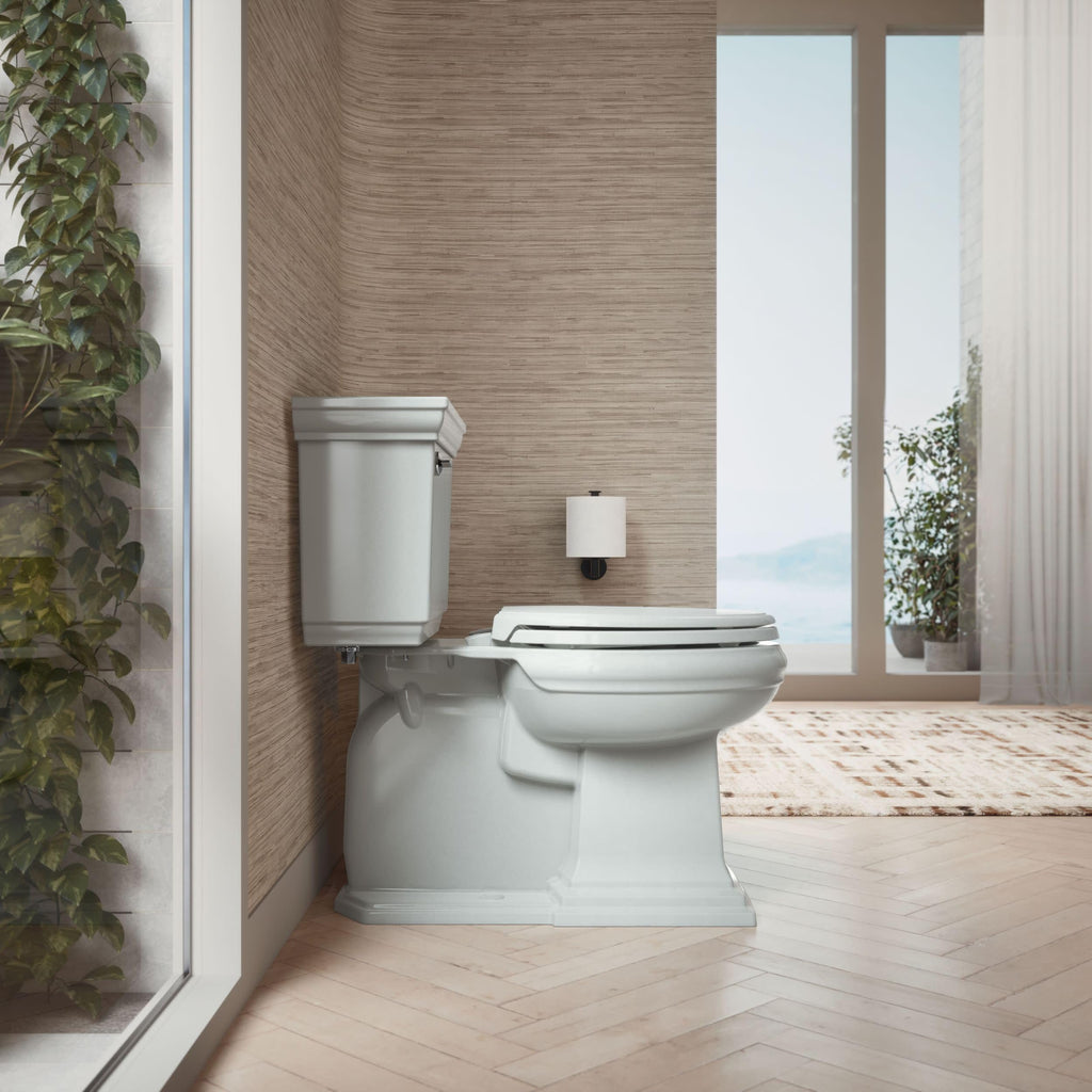 KOHLER 4733-RL-17 Glenbury ReadyLatch Quiet Close Elongated Toilet Seat, Soft Close Toilet Seats, Teal