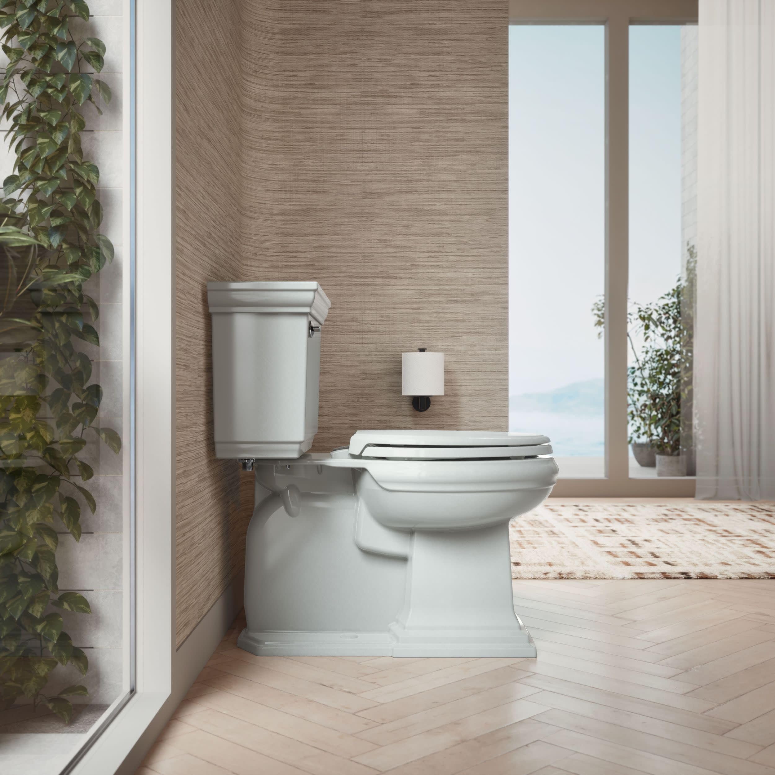 KOHLER 4733-RL-17 Glenbury ReadyLatch Quiet Close Elongated Toilet Seat, Soft Close Toilet Seats, Teal