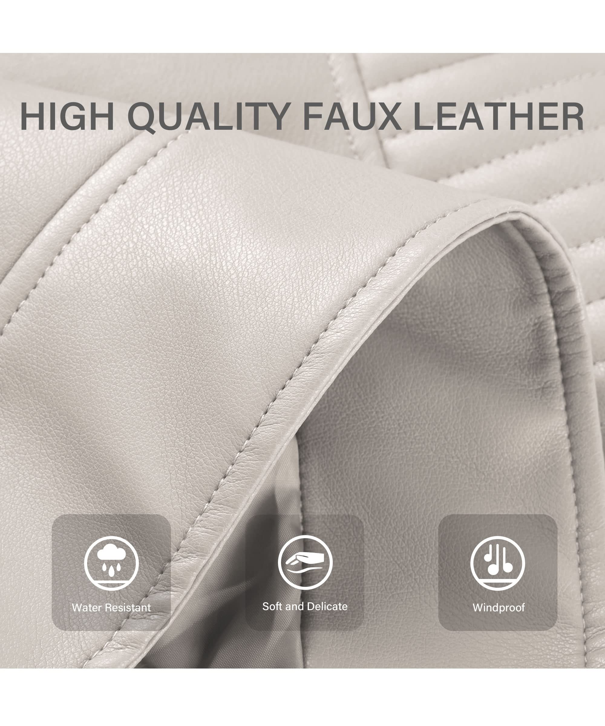 Bellivera Women's Faux Leather Casual Jacket 2026 Spring Trendy Motorcycle Outfits Lightweight Classic Coat