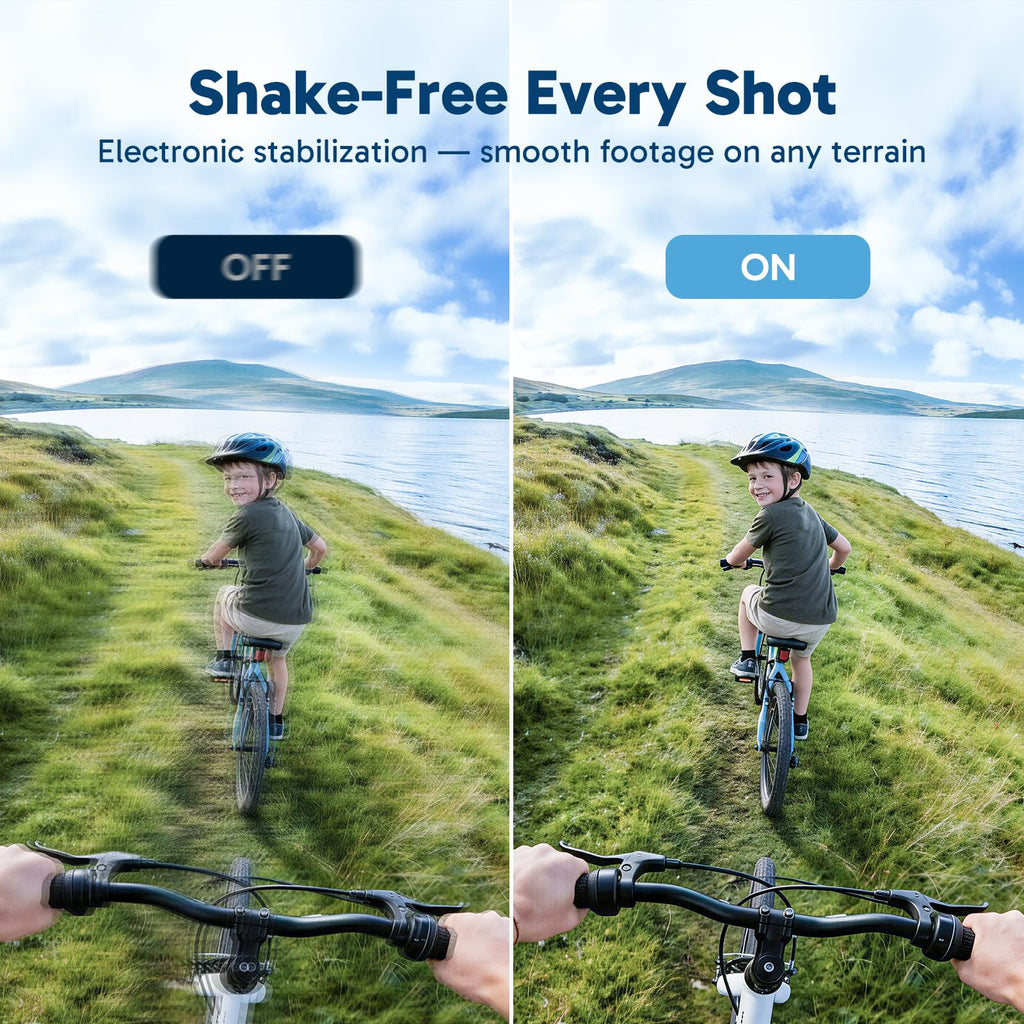 AKASO EK7000 4K30FPS 20MP WiFi Action Camera with EIS Ultra HD 131FT Waterproof Underwater Camera Remote Control 4X Zoom Support External Microphone Black