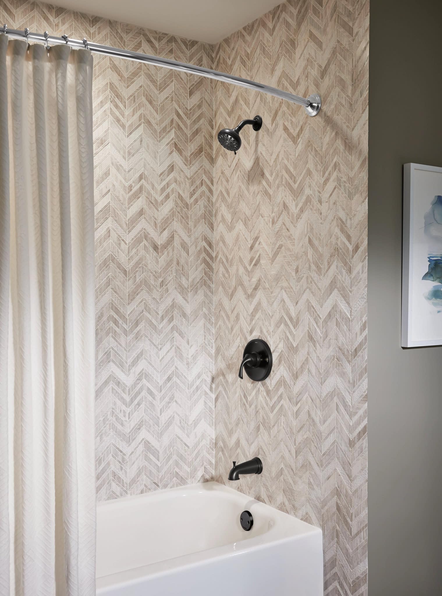 Moen 82115 Idora Single-Handle Posi-Temp Tub and Shower Faucet with Valve Included, Chrome, Pressure-Balancing Shower System with Showerhead and IPS Tub Spout